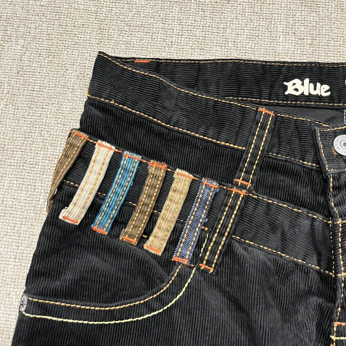 Japanese Brand Blue Spencer - Unique Corduroy Ankle Pant Contrast Waistband Size US 29 - 3 Thumbnail