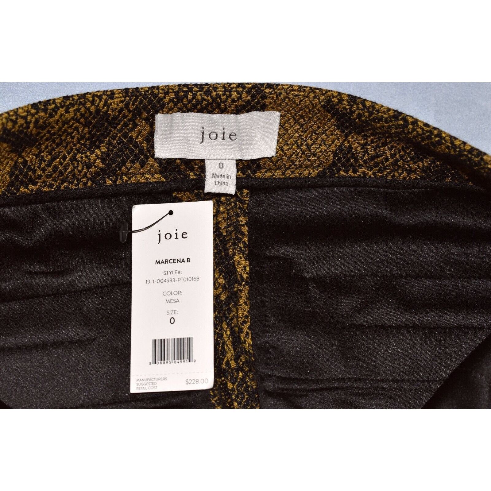 Joie NWT JOIE Marcena Snake Print Jacquard Cropped Pants 0 $228 Size 25" / US 0 / IT 36 - 5 Thumbnail