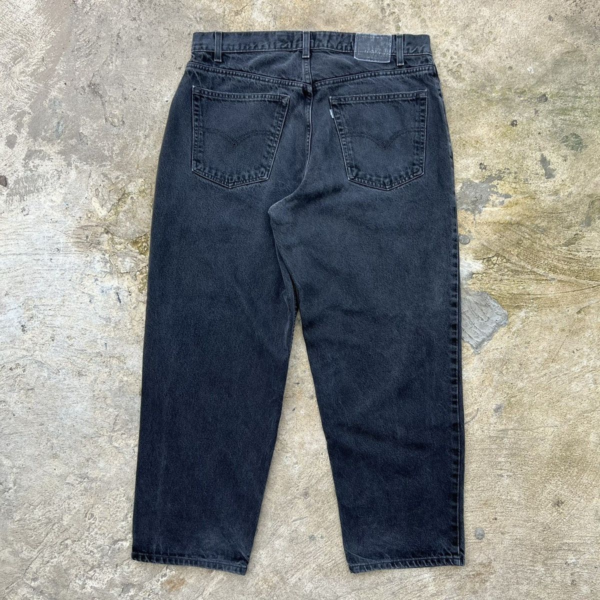 Levi's × Levi's Made & Crafted × Levi's Vintage Clothing Vintage 2001 Levi’s SilverTab baggy washed black pants Size US 37 - 2 Thumbnail