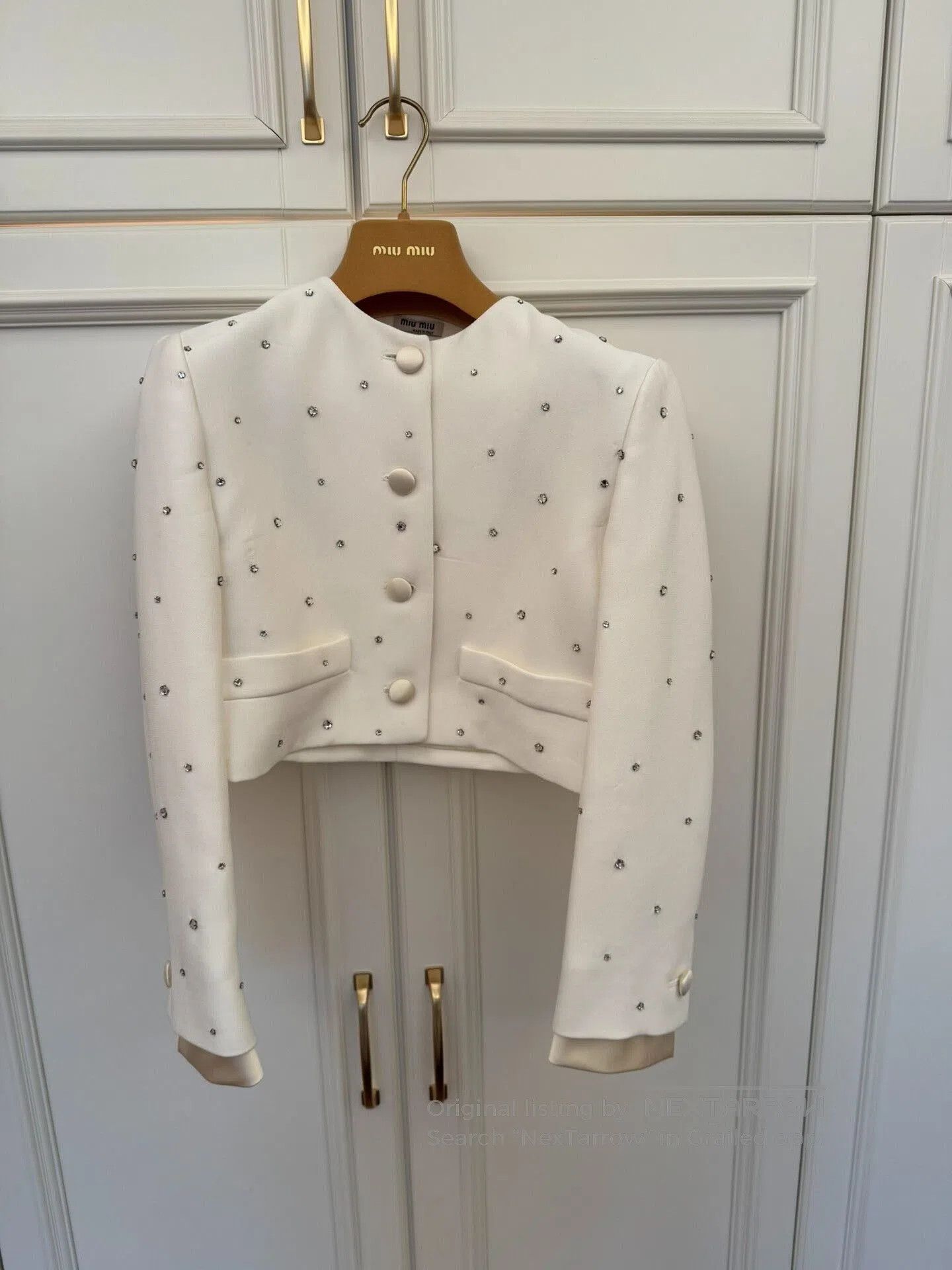 Miu Miu miu miu embellished short jacket. Size US S / EU 44-46 / 1 - 1 Thumbnail