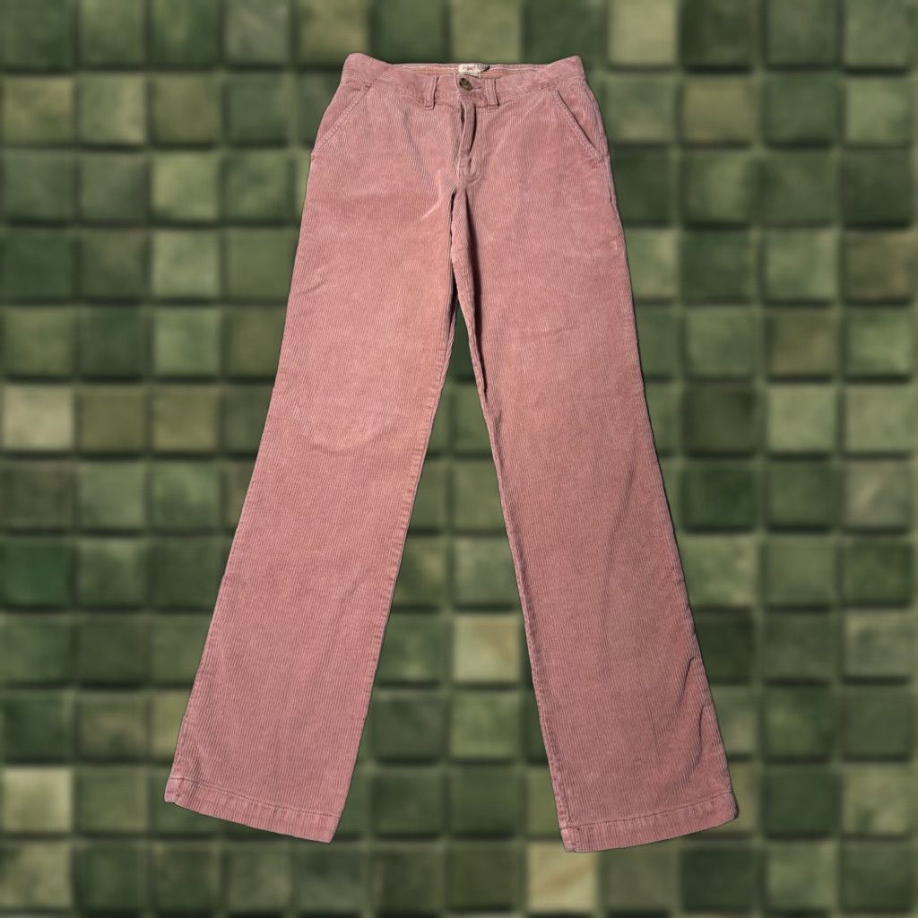 Faherty Faherty Pants Womens Corduroy 25 Pink High Rise Stretch Cotton Blend Regular Straight 28in? Size 42" / US 20 - 1 Thumbnail