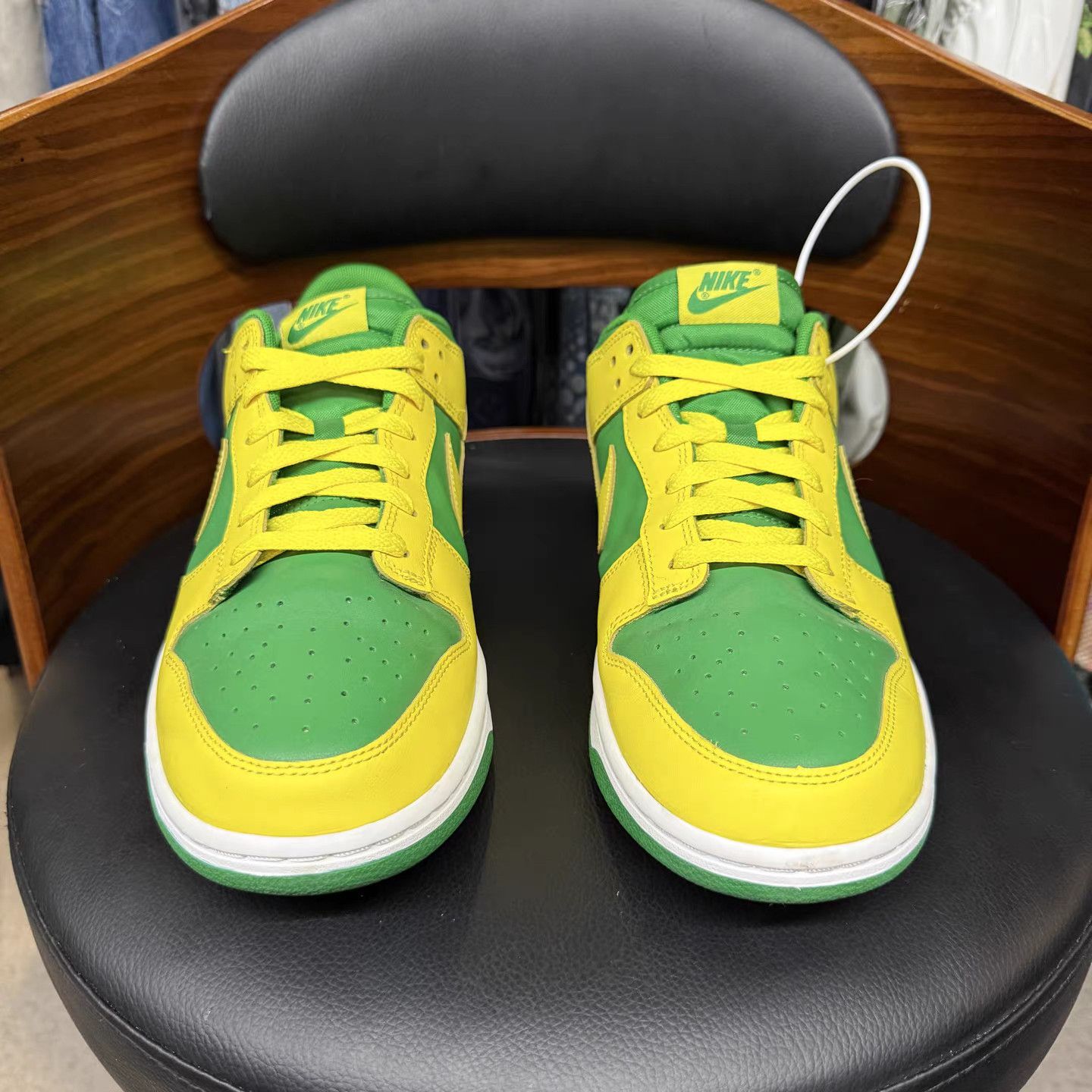 Nike Nike Dunk Low Reverse Brazil Green & Yellow K15 Size US 11.5 / EU 44-45 - 2 Thumbnail