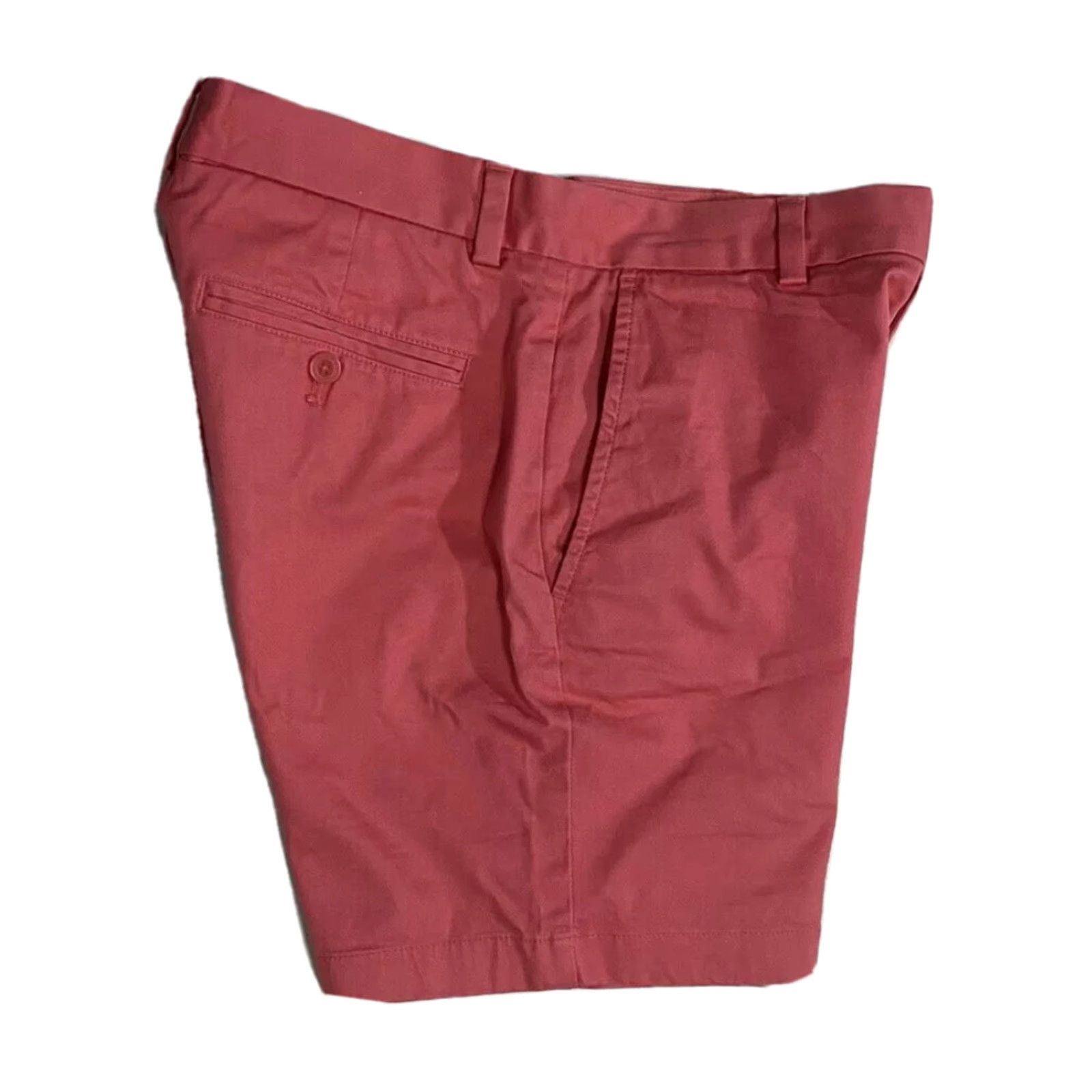 Vineyard Vines Vineyard Vines Mens Flat Front Chino Shorts Solid Pink Pockets Logo size 28 Size US 28 / EU 44 - 3 Thumbnail