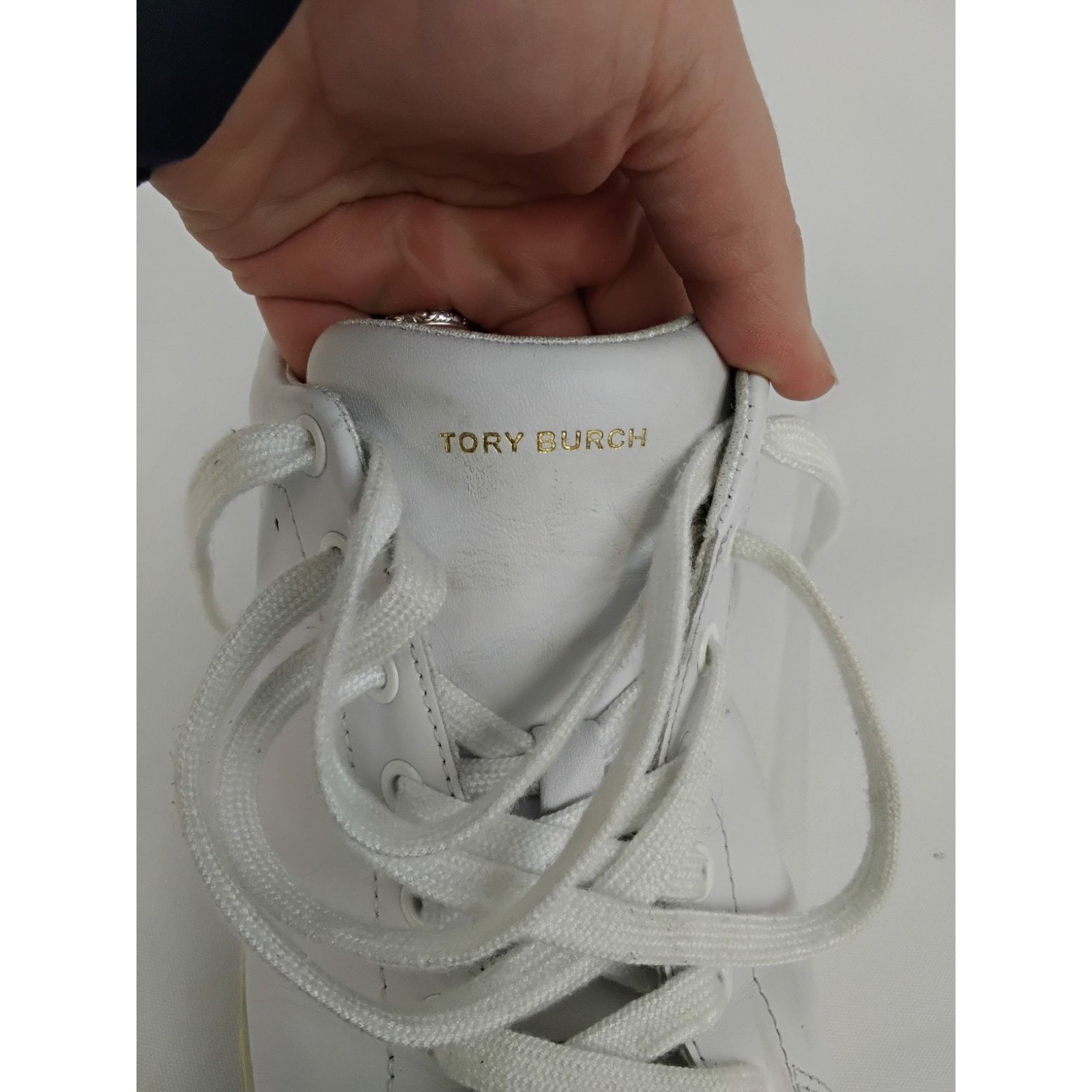 Tory Burch Tory Burch Howell Court Sneakers Men's 10M White Leather Size US 10 / EU 43 - 9 Thumbnail