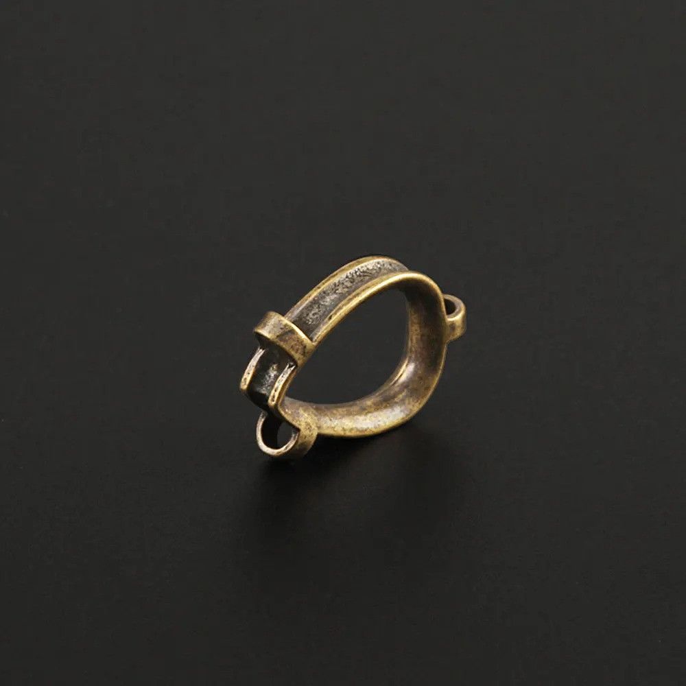 Handmade 2Pcs Ring Knife Beads Paracord Brass Bead Handmade Size ONE SIZE - 2 Thumbnail