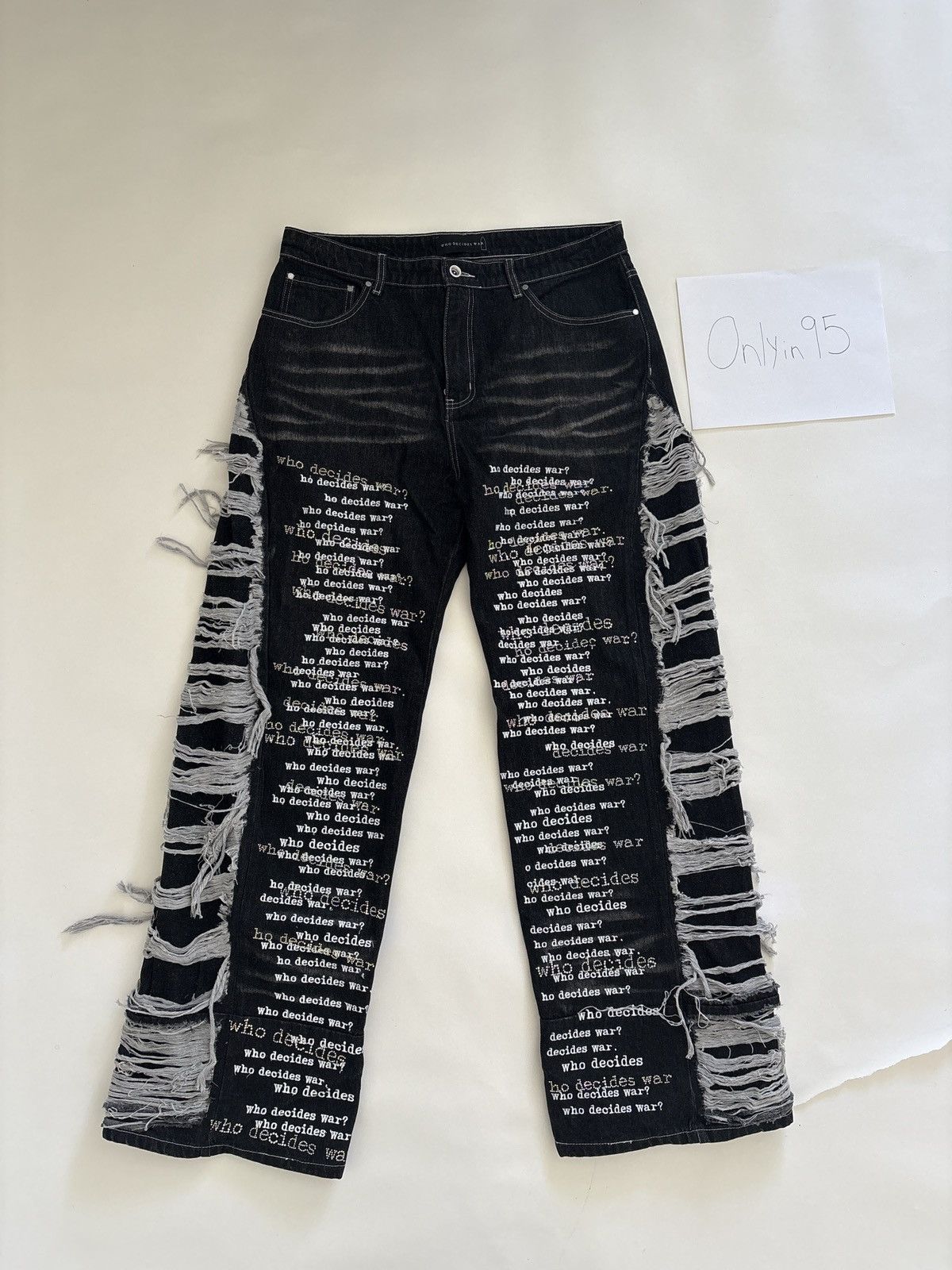 Who Decides War Ultra Flare Denim Size US 36 / EU 52 - 1 Thumbnail