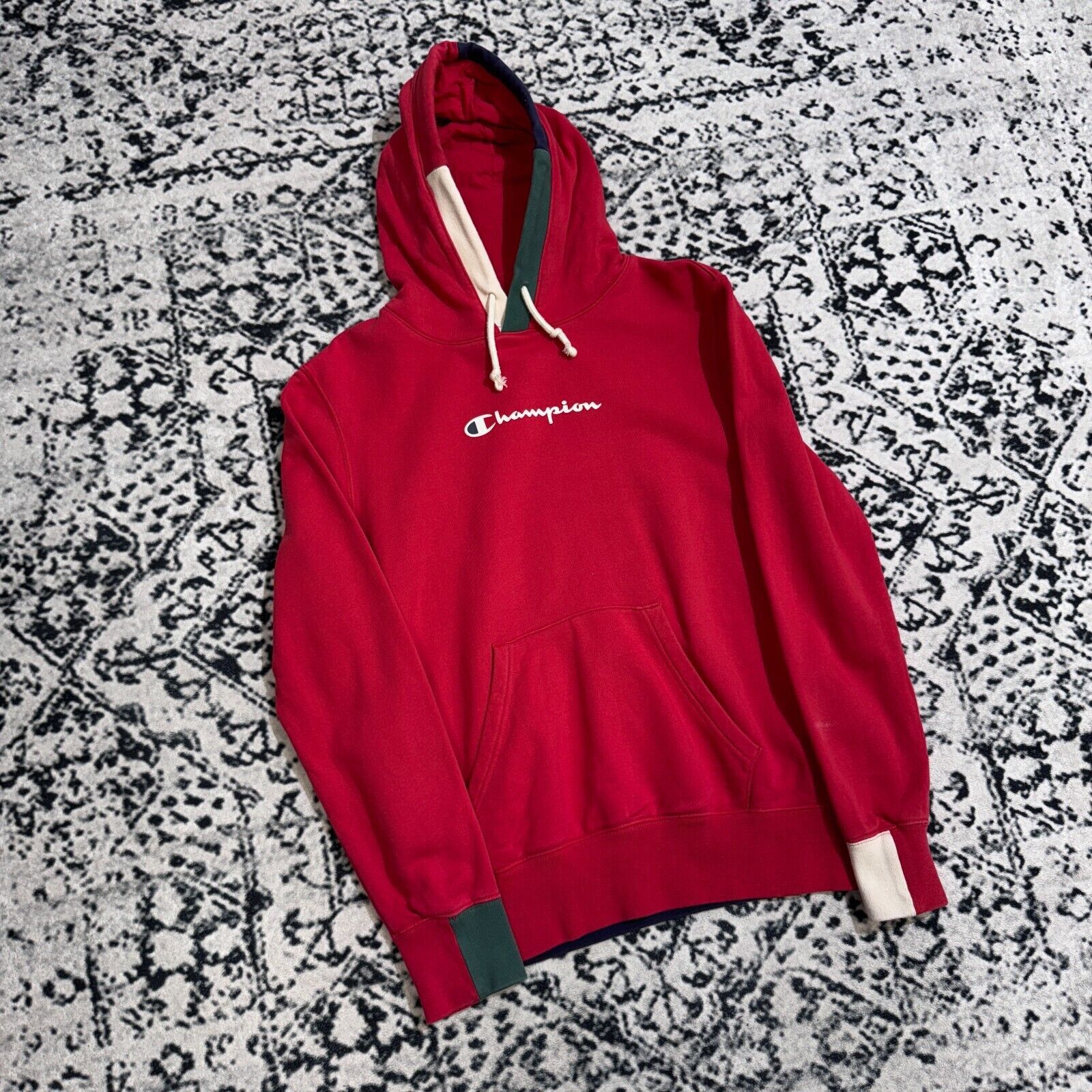 Champion × Vintage Vintage Champion Unisex Red Cotton Hoodie Size S Y2K 90s Size US S / EU 44-46 / 1 - 3 Thumbnail
