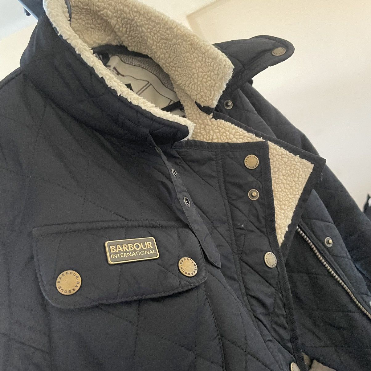 Barbour × Vintage Barbour 🇬🇧 Matlock Moto Jacket Monteviot BOMBER INTERNATIONAL Size S / US 4 / IT 40 - 5 Thumbnail