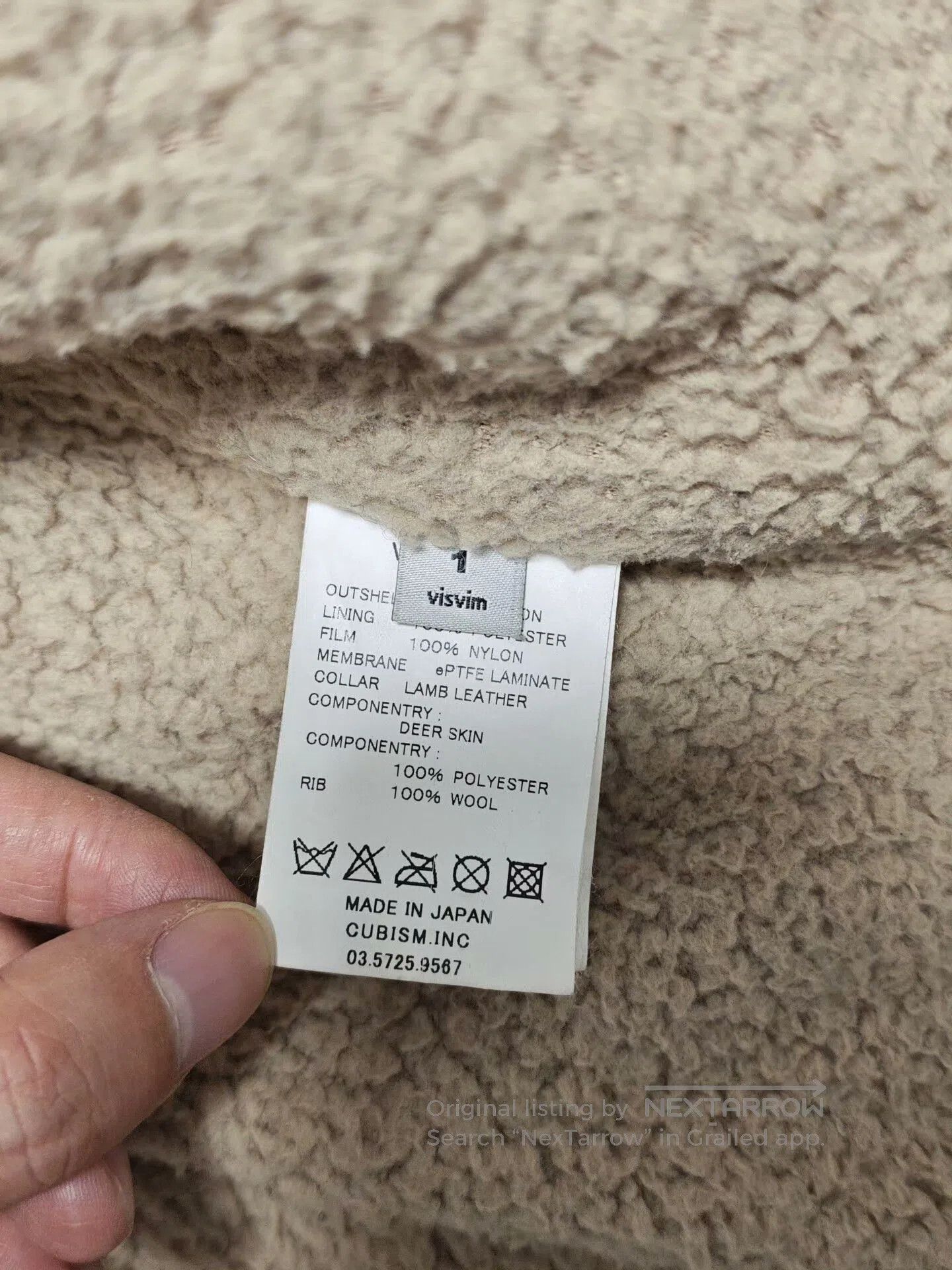 Visvim visvim lamb fur collar canvas jacket. Size US S / EU 44-46 / 1 - 8 Thumbnail