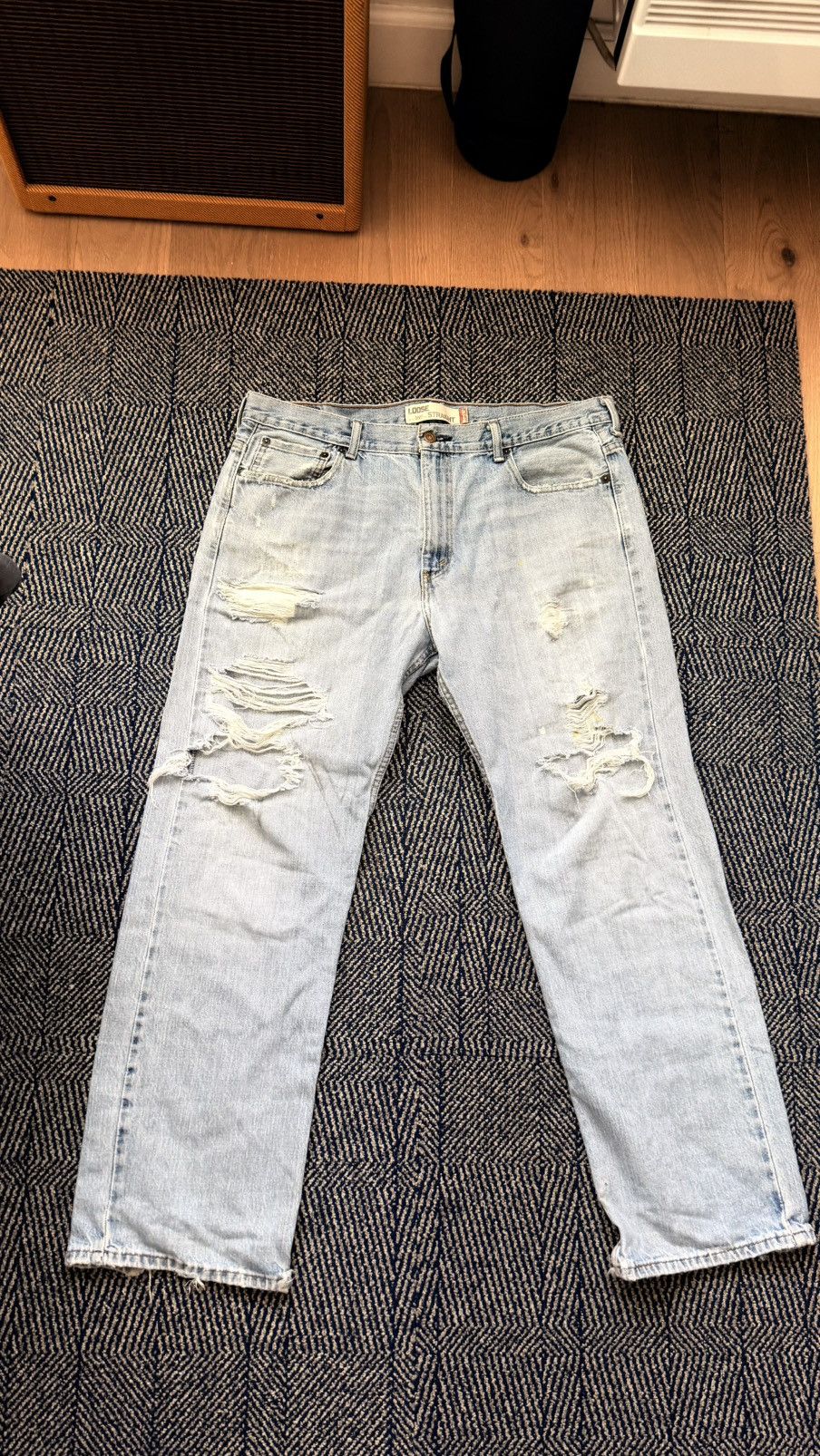 Levi's DISTRESSED LOOSE FIT VINTAGE LEVIS 569 Size US 36 / EU 52 - 1 Thumbnail