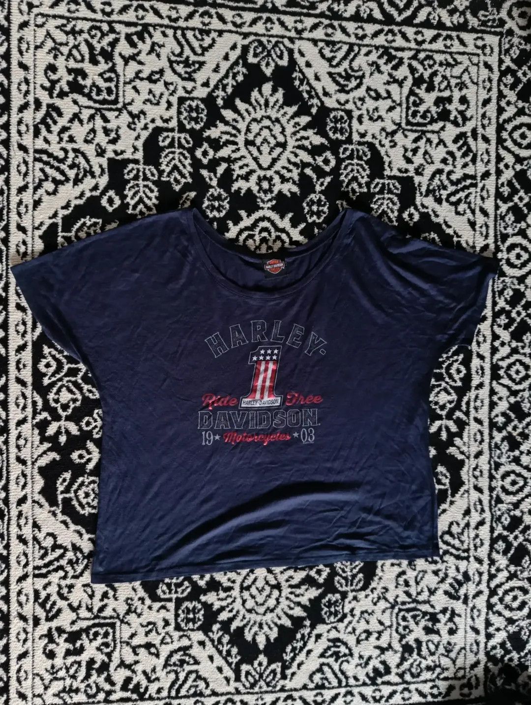 Harley Davidson Boxy Harley Davidson T-Shirt Size L / US 10 / IT 46 - 3 Thumbnail