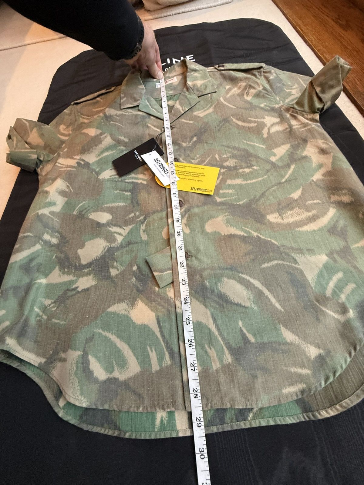 Saint Laurent Paris SS21 Saint Laurent camo short sleeve Hawaiian shirt 41 Size US L / EU 52-54 / 3 - 5 Thumbnail
