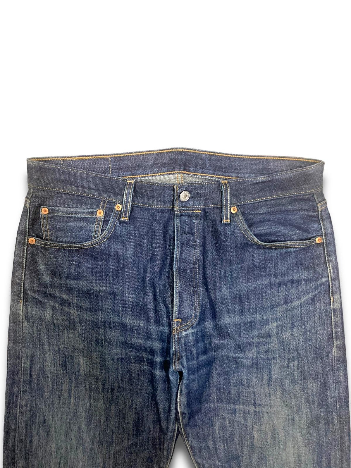 Levi's × Levi's Vintage Clothing Vintage Y2K 501 Levis Distressed Denims Size US 34 / EU 50 - 3 Thumbnail