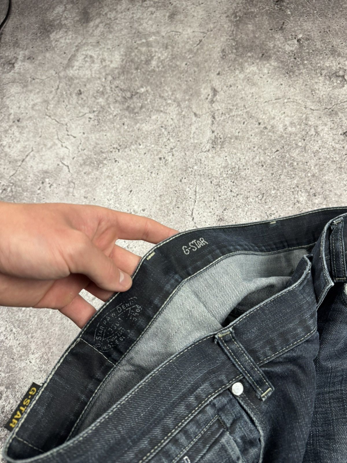 G-Star Vintage 90s Avant Garde G-Star RAW denim pants y2k style Size 34" / US 12 / IT 48 - 3 Thumbnail