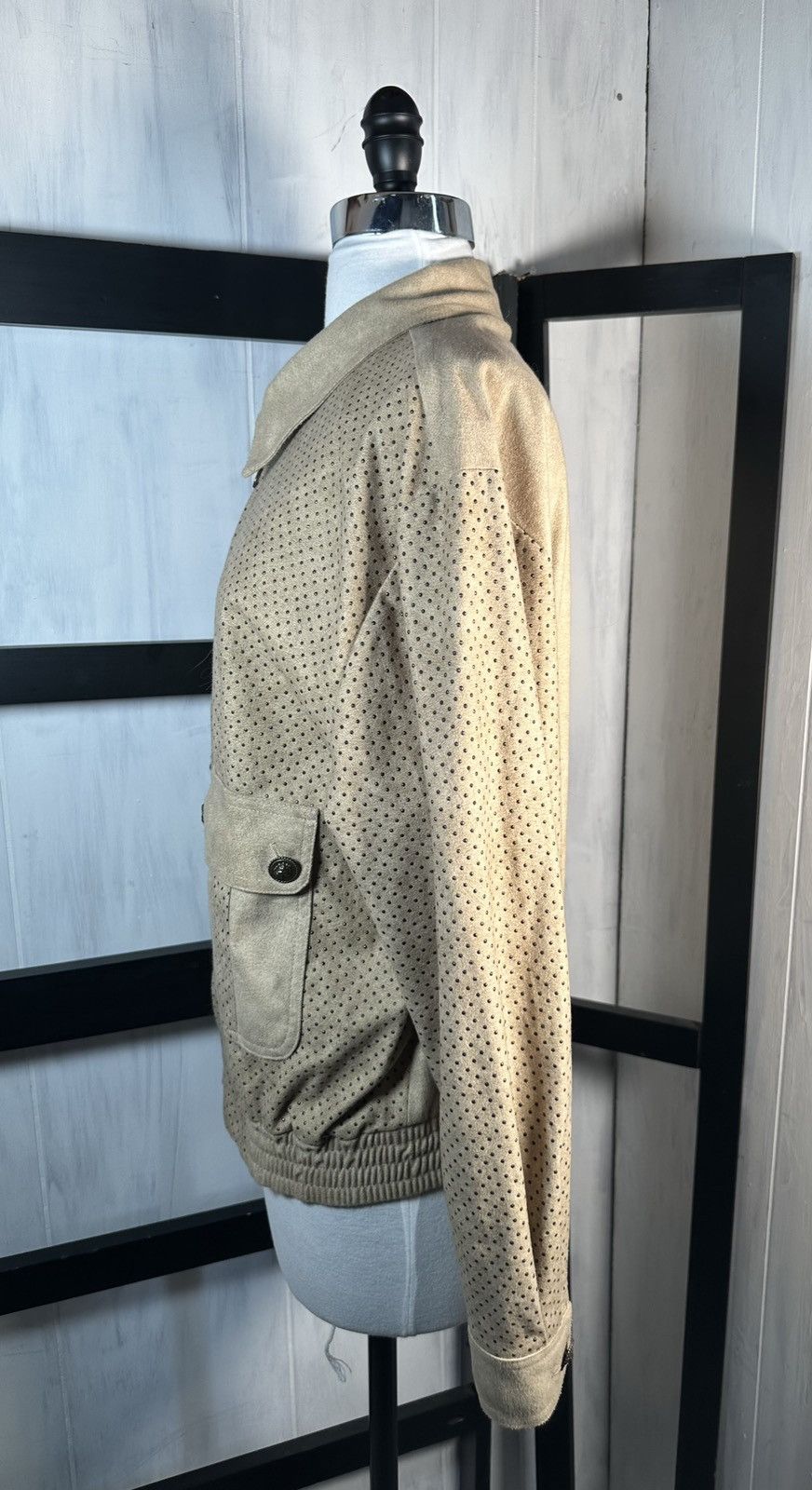 Vintage Saint Germaine Paris Bomber: STUDDED & Hardware, 9/10 Size S / US 4 / IT 40 - 3 Thumbnail