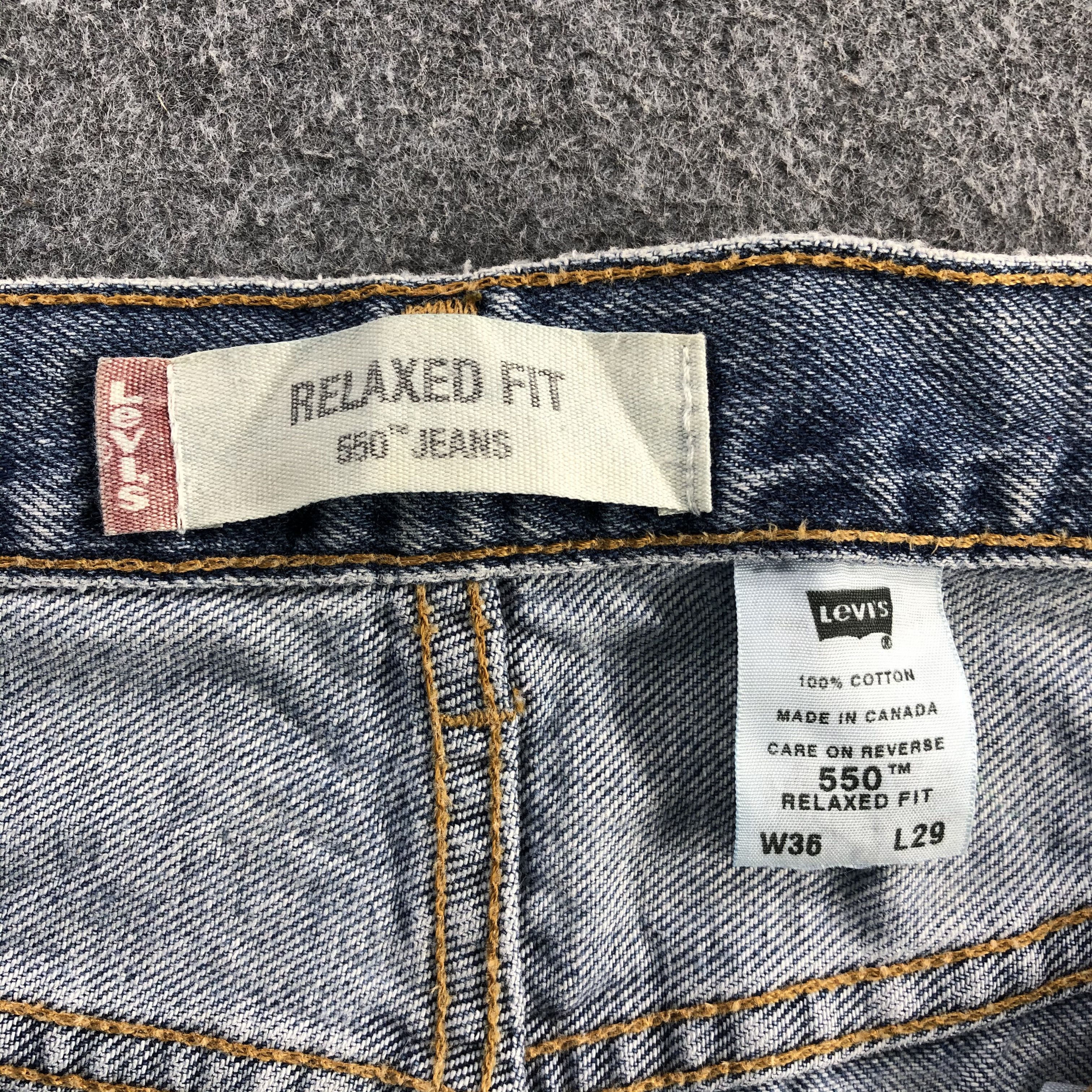 Levi's Vintage Levis 550 Denim Jeans-JM711 Size US 35 - 10 Thumbnail
