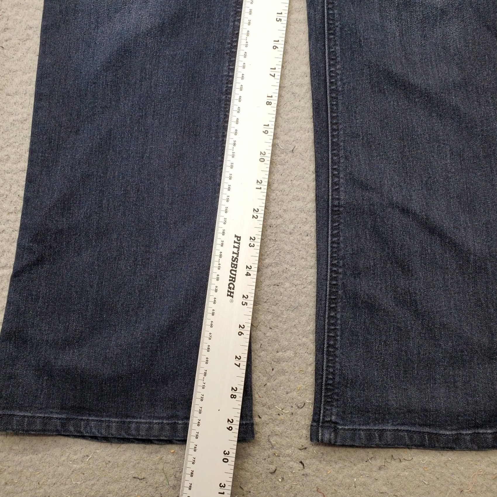 Vintage Wit & Wisdom Jeans Womens Bootcut 10 Blue Denim Slim Fit Elastic Band L157BBEA Size 32" / US 10 / IT 46 - 4 Thumbnail