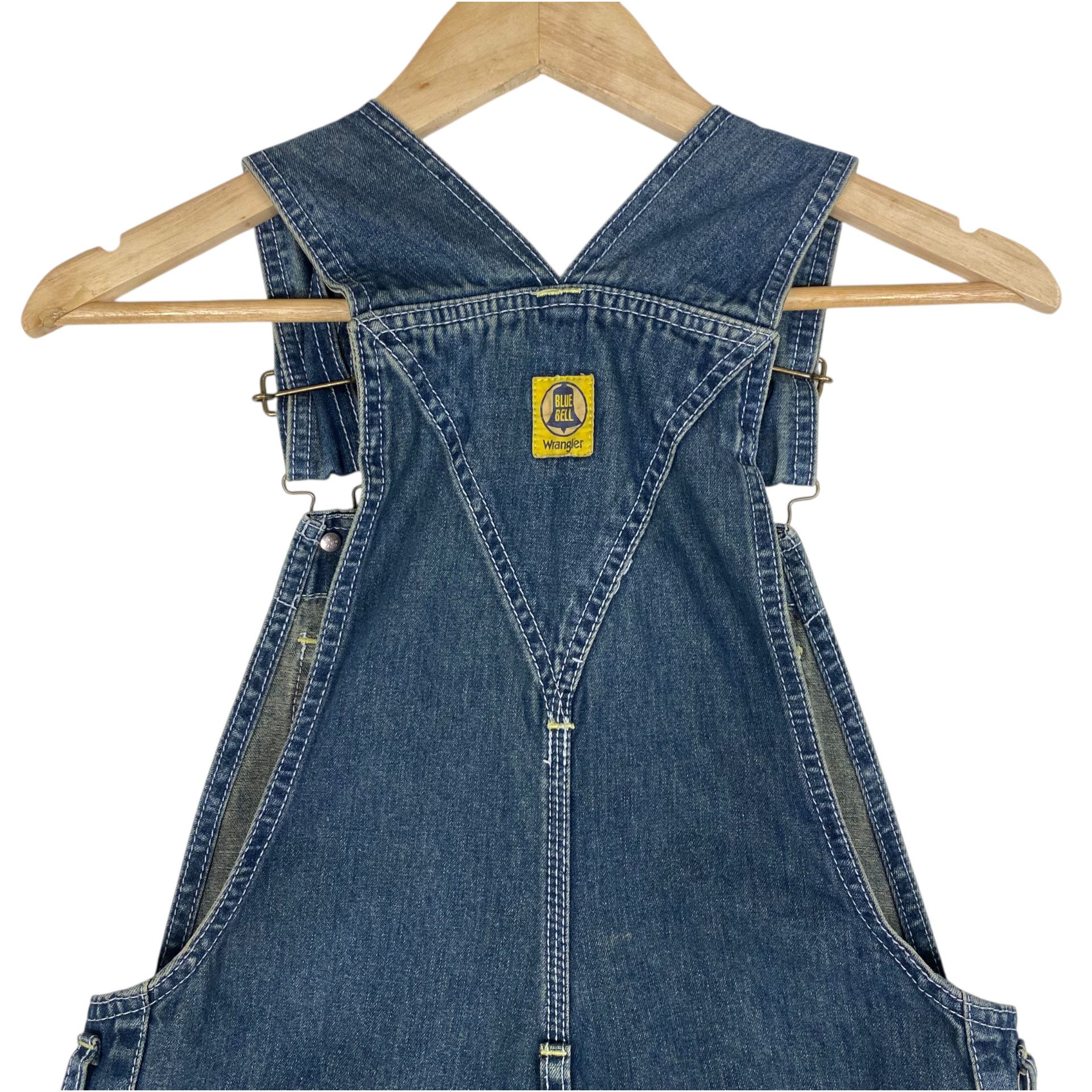 Wrangler 💥VINTAGE 70s WRANGLER BLUE BELL OVERALL DENIM WORKER Size US 31 - 8 Thumbnail
