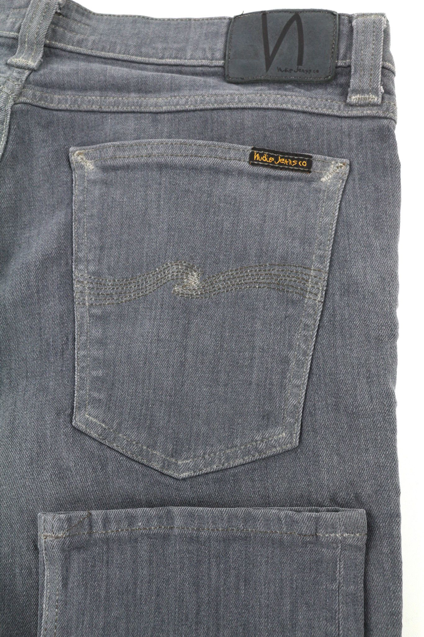 Nudie Jeans TIGHT LONG JOHN W34/L34 Organic Charcoal Logo Fit 80696 Size US 34 / EU 50 - 5 Thumbnail