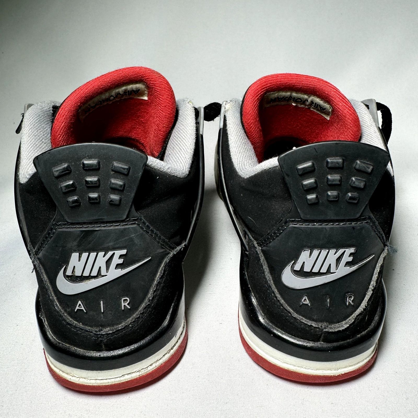 Jordan Brand × Nike Size 6.5 Nike Air Jordan 4 Retro OG GS Bred 2019 Men's Shoes Size US 6.5 / EU 39-40 - 4 Thumbnail