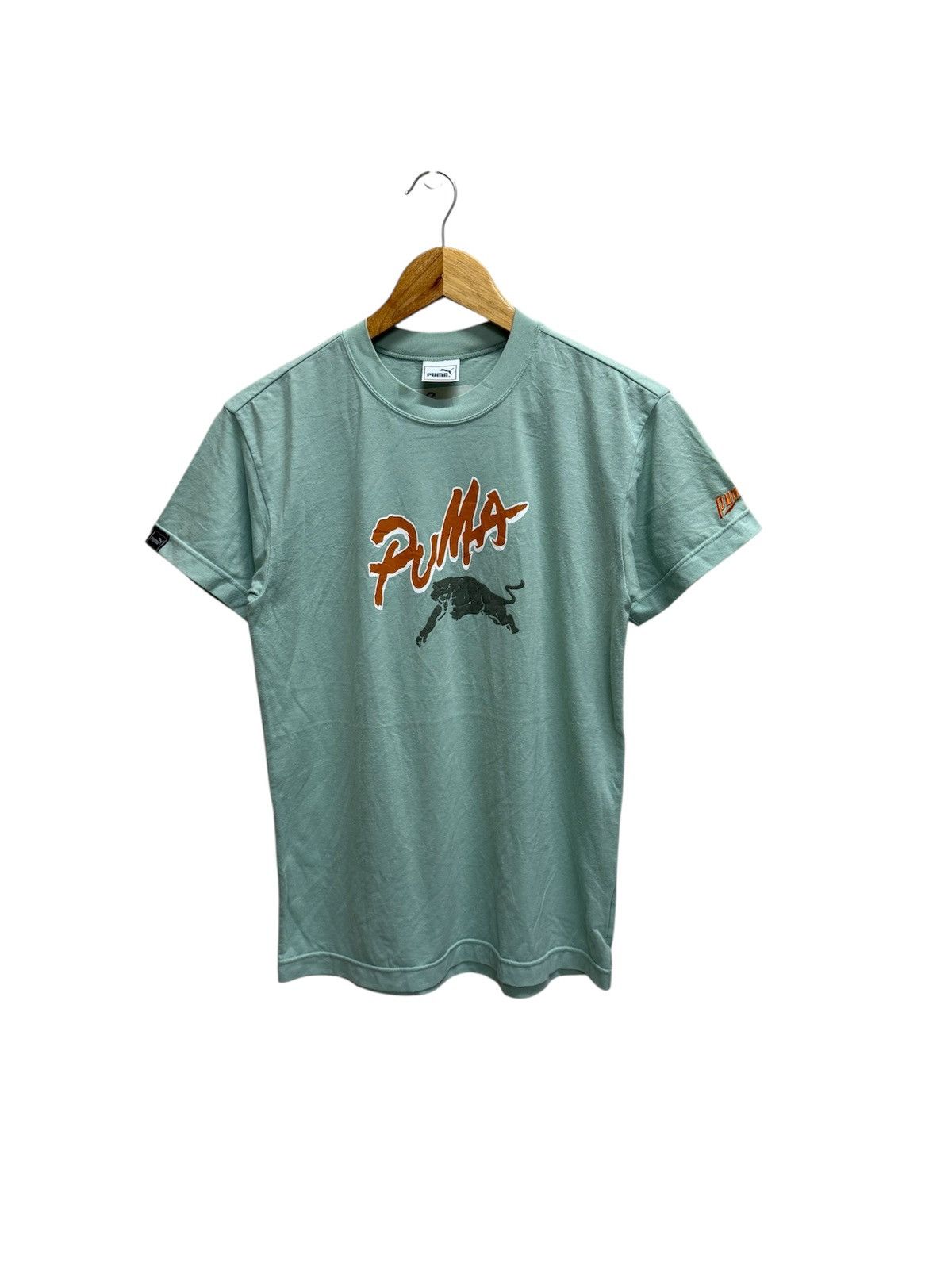 Puma Vintage Puma Biglogo Tshirt Size US S / EU 44-46 / 1 - 1 Thumbnail
