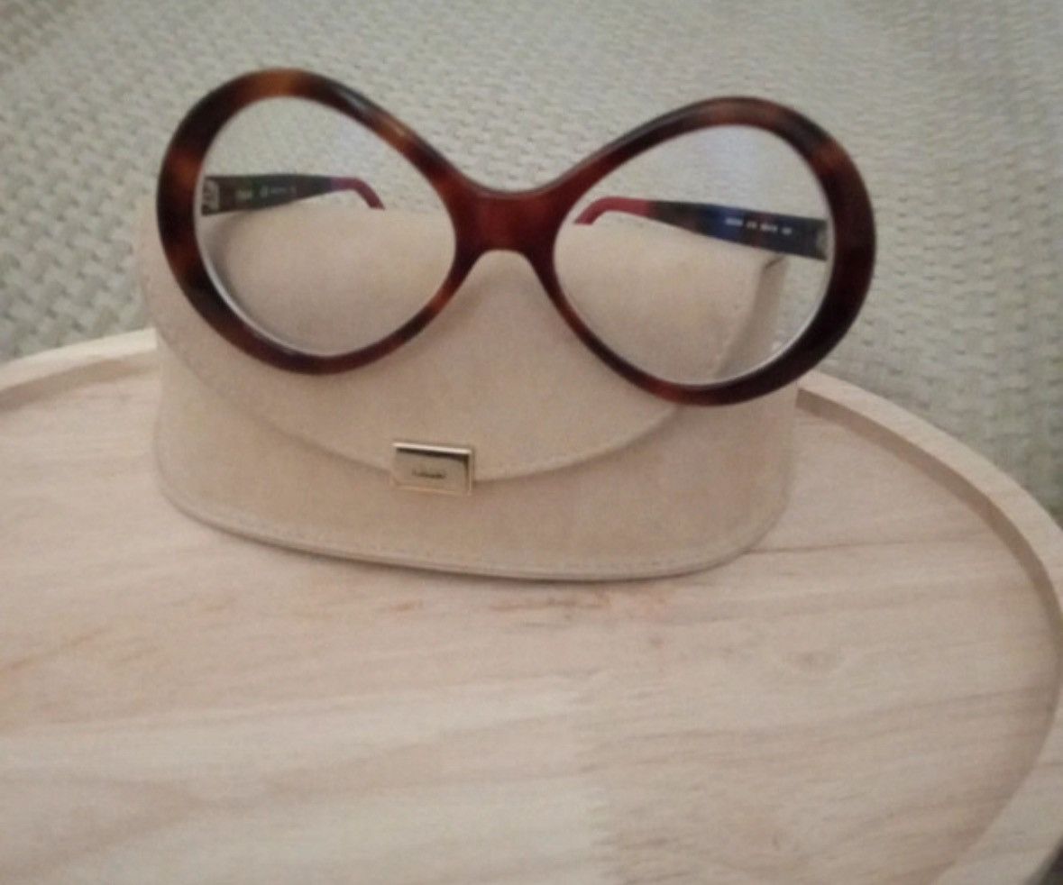 Chloe Chloé Eyeglasses – Gold & Tortoiseshell – Excellent Cond Size ONE SIZE - 6 Thumbnail