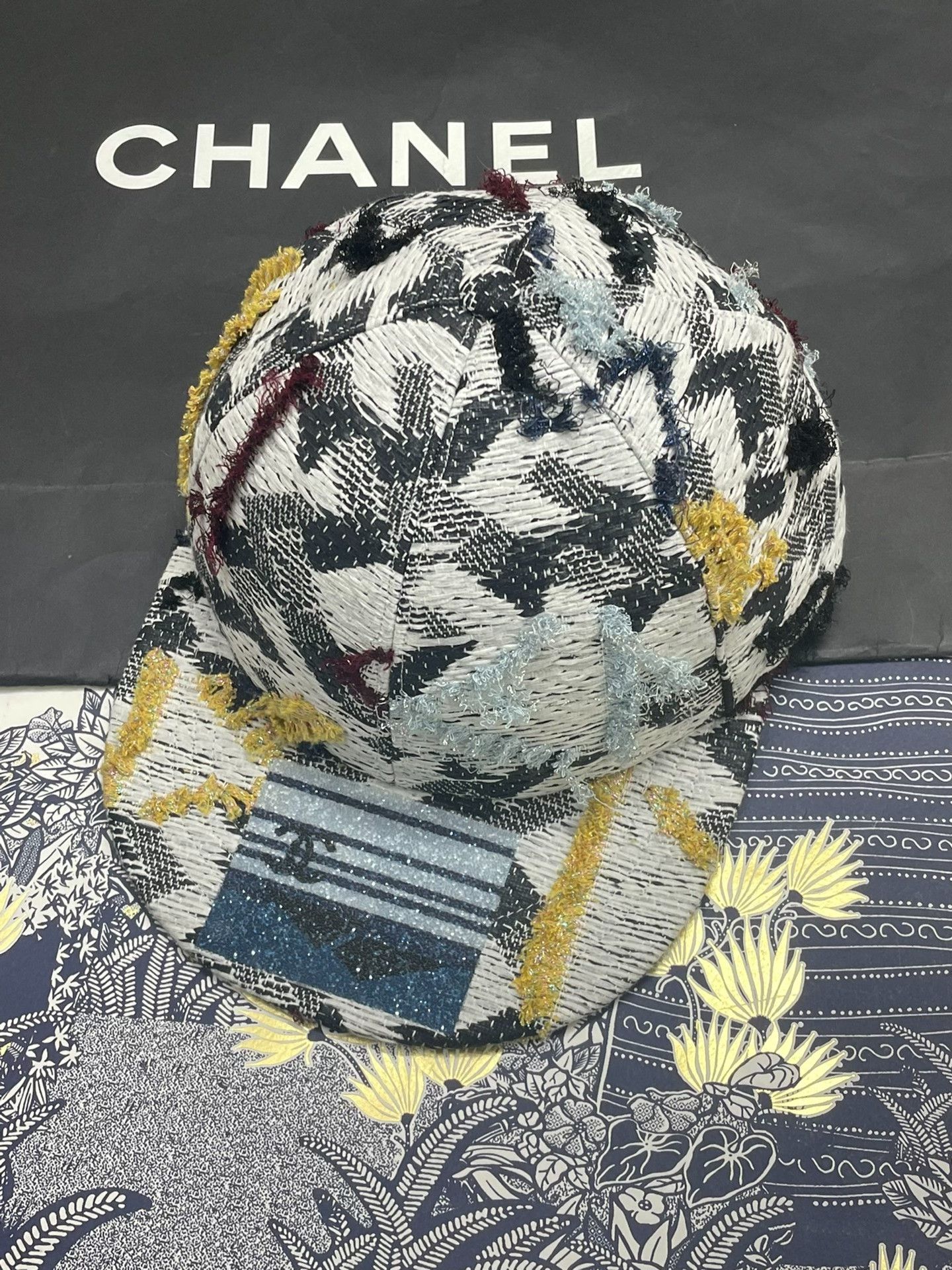 Chanel Chanel Diamond Sequin Tweed Baseball Cap Size ONE SIZE - 1 Thumbnail