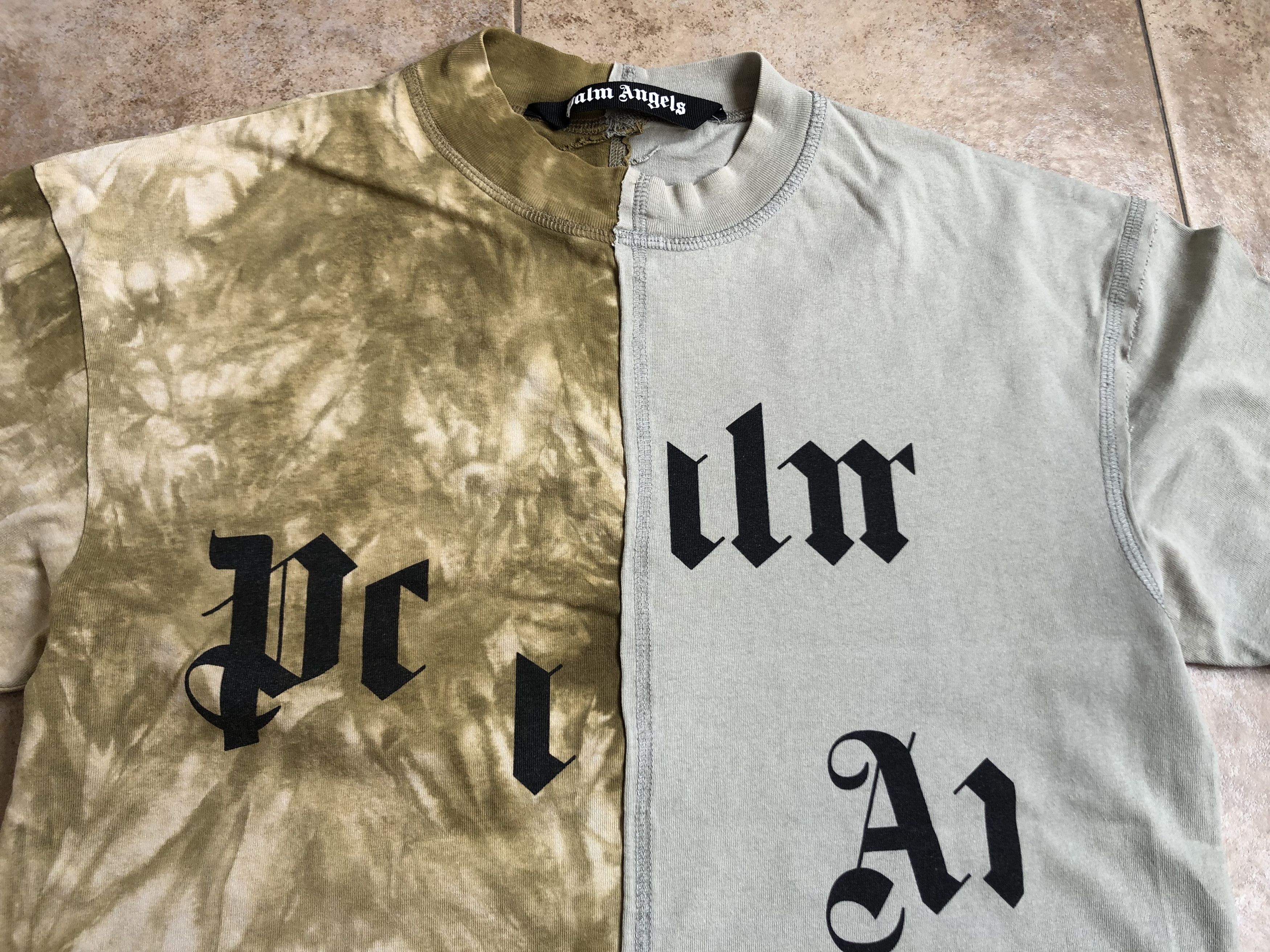 Palm Angels Palm Angels Broken Logo Military T-shirt Size S Size US S / EU 44-46 / 1 - 5 Thumbnail