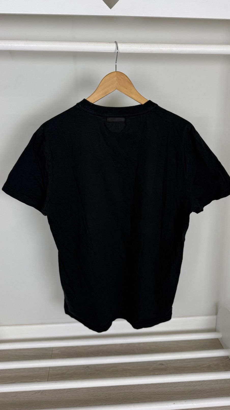 2 Prada Cotton Black Logo Short Sleeve T Shirt