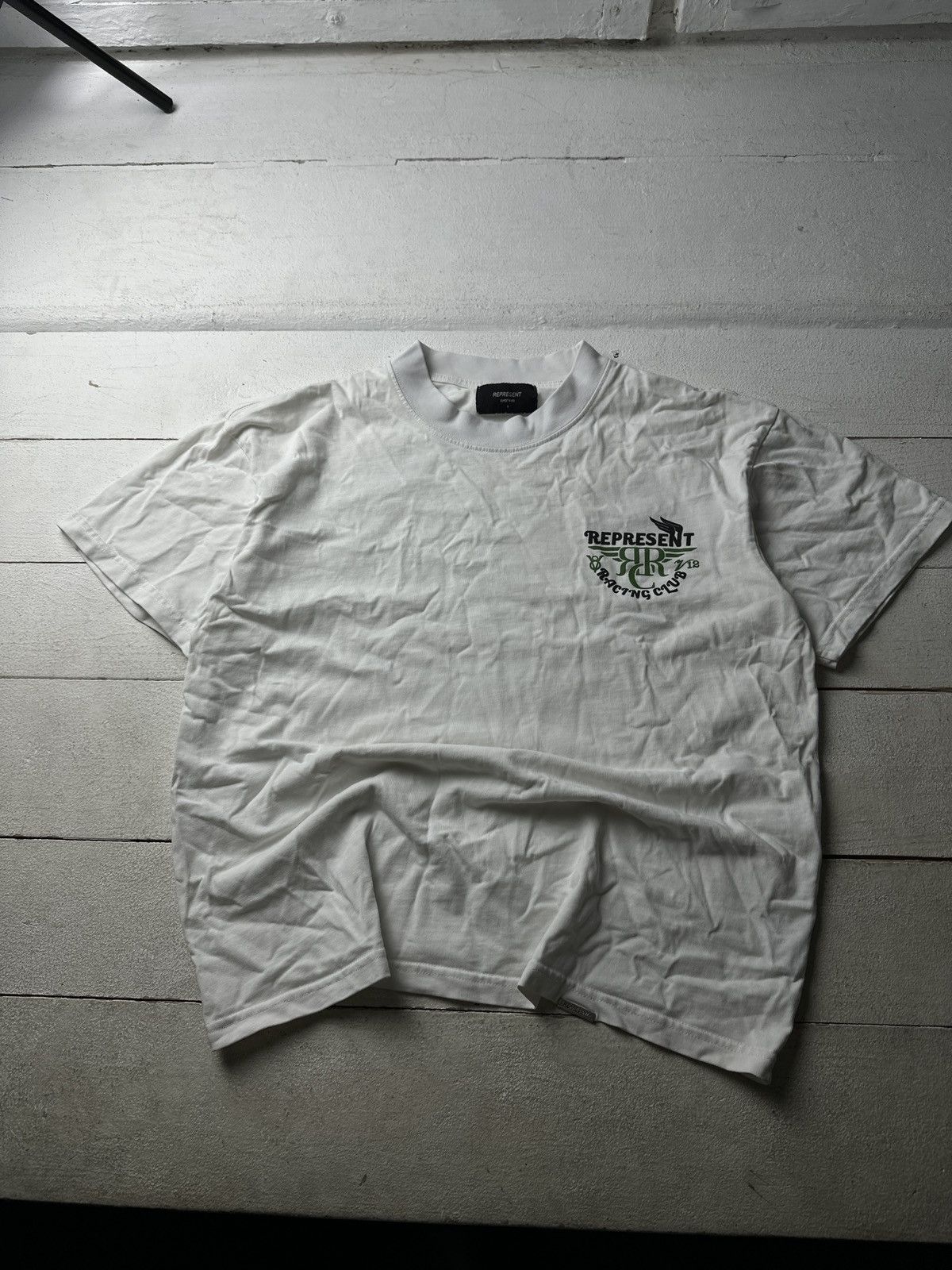 Represent Clo. REPRESENT 🚨 RACING CLUB V12 RARE BIG LOGO BOXY TEE MEN Size US S / EU 44-46 / 1 - 1 Thumbnail