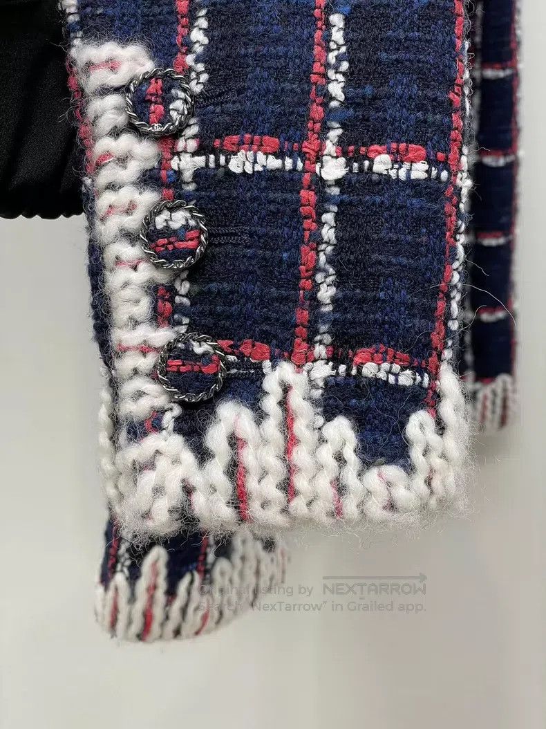 Chanel Chanel Snow series blue and red plaid jacket Size XXS / US 00 / IT 34 - 4 Thumbnail