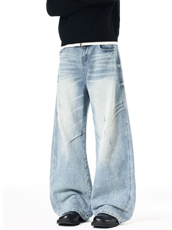 Vintage Men's American Distressed Ripped Jeans Size US 32 / EU 48 - 3 Thumbnail