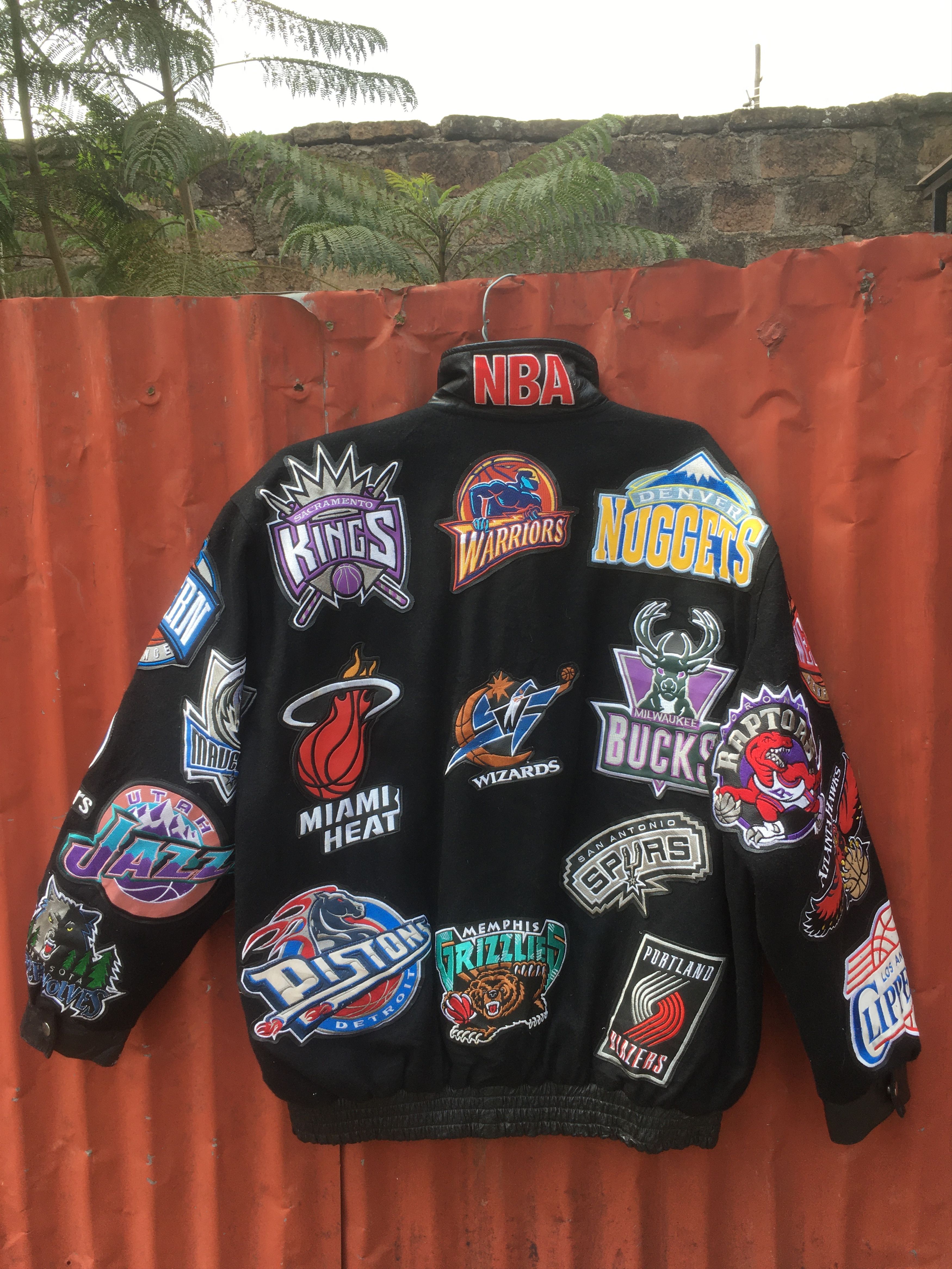 Vintage Hardwood Classic NBA denim varsity jacket