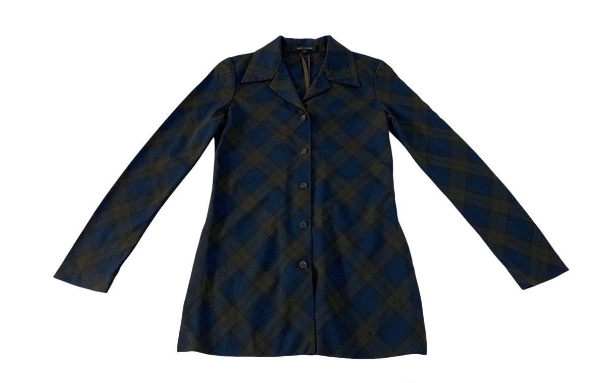 Marc Jacobs Marc Jacob Regency Blazer Coat Shadow Twill Plaid Checked Size S / US 4 / IT 40 - 1 Thumbnail