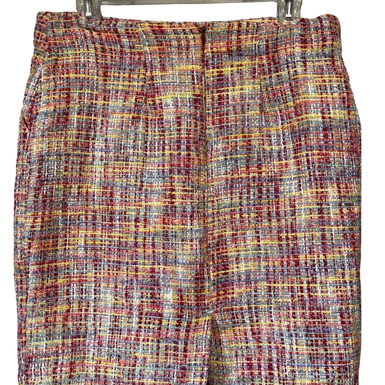 Merona Merona Tweed Mini Skirt A Line Side Pockets Women's Multi 10 Size 32" / US 10 / IT 46 - 6 Thumbnail