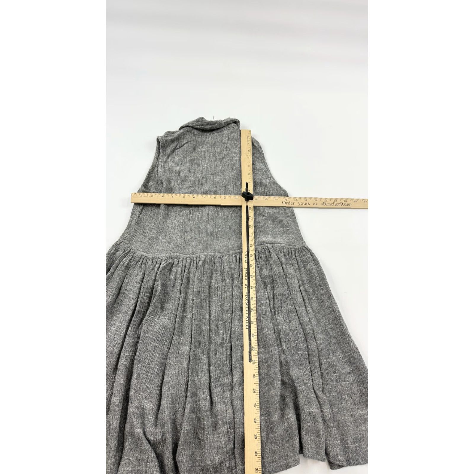 Vintage Otis & Maclain Dress Womens XS Gray Sleeveless Collared Button Front Pockets Casual Solid Size XS / US 0-2 / IT 36-38 - 6 Thumbnail