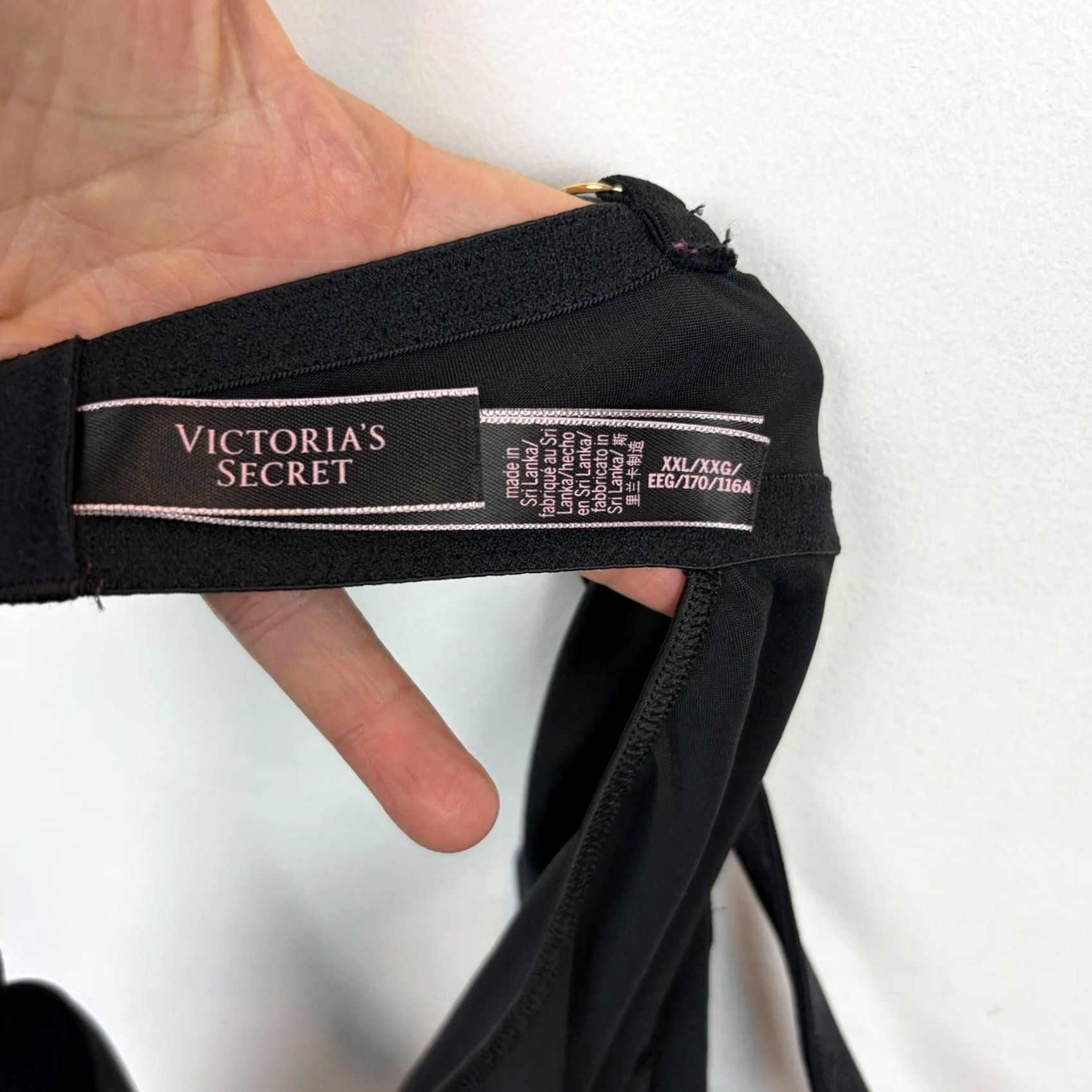 Victoria's Secret Victorias Secret Satin Slip Dress Lace Black Mini XXL Plus Sexy Shiny Size XXL / US 16-18 / IT 52-54 - 3 Thumbnail