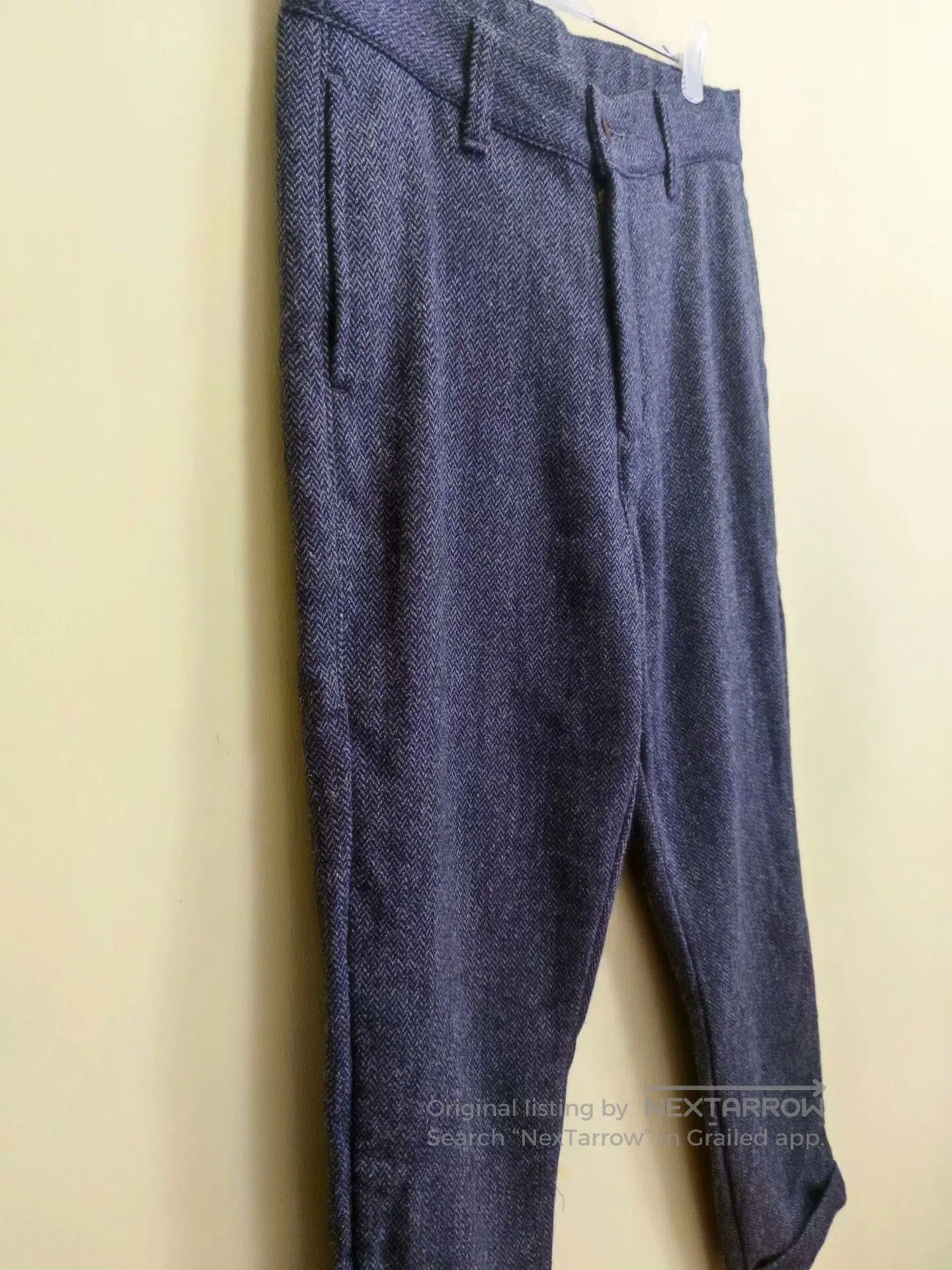 Other Japan Blue Herringbone Wool Tapered Pants. Size US 30 / EU 46 - 2 Thumbnail