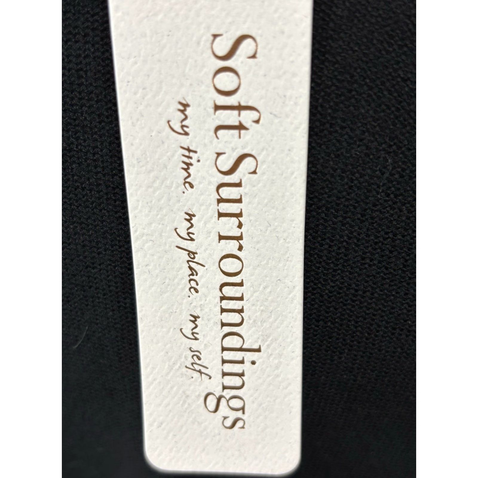 Soft Surroundings VINTAGE Soft Surroundings Knit Cardigan Sweater Women Large Black Silver Trim Long Sleeve Classic Trendy Size L / US 10 / IT 46 - 8 Thumbnail