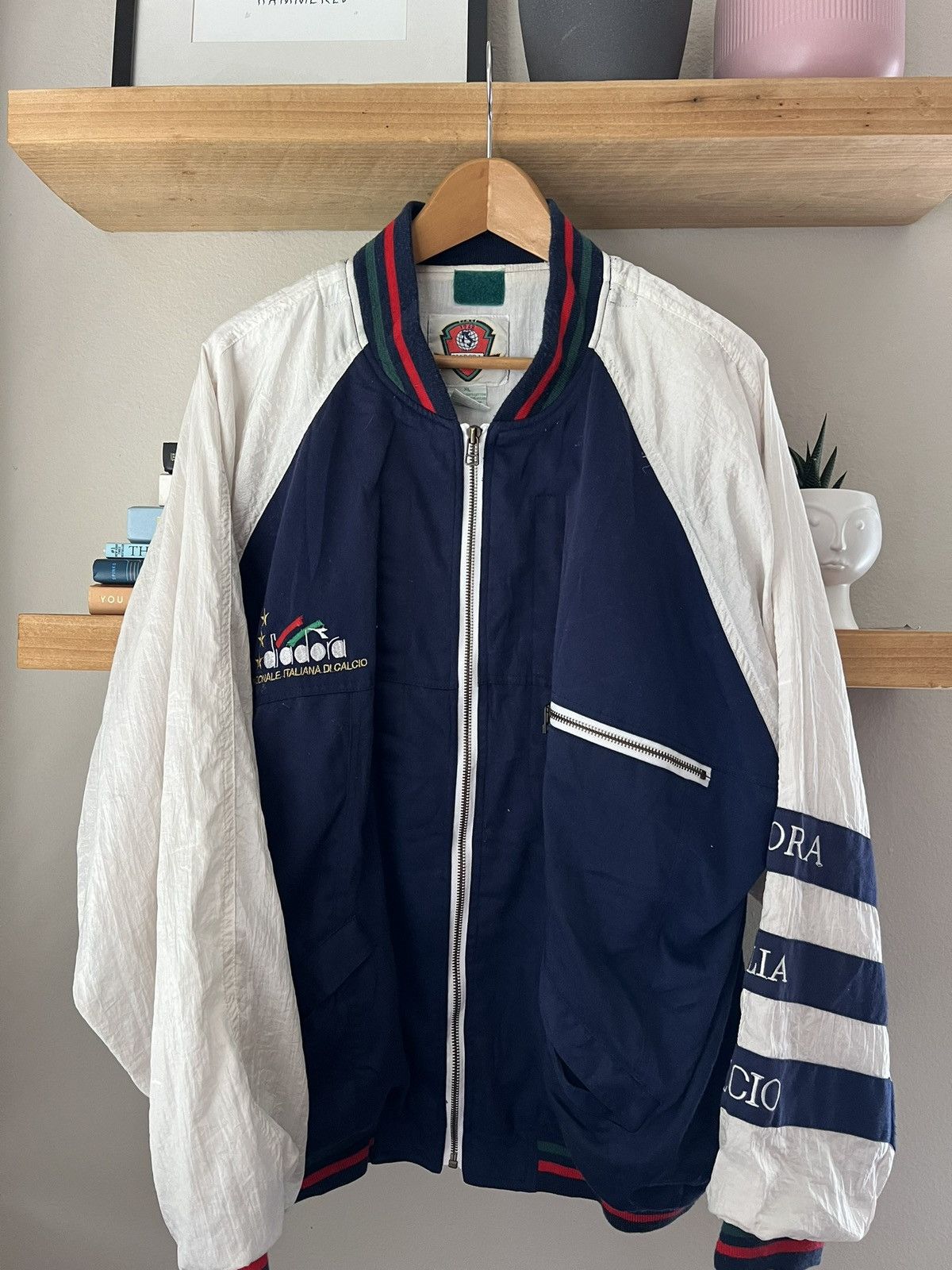 Diadora Soccer jacket vintage rare Italy size XL Size US XL / EU 56 / 4 - 2 Thumbnail