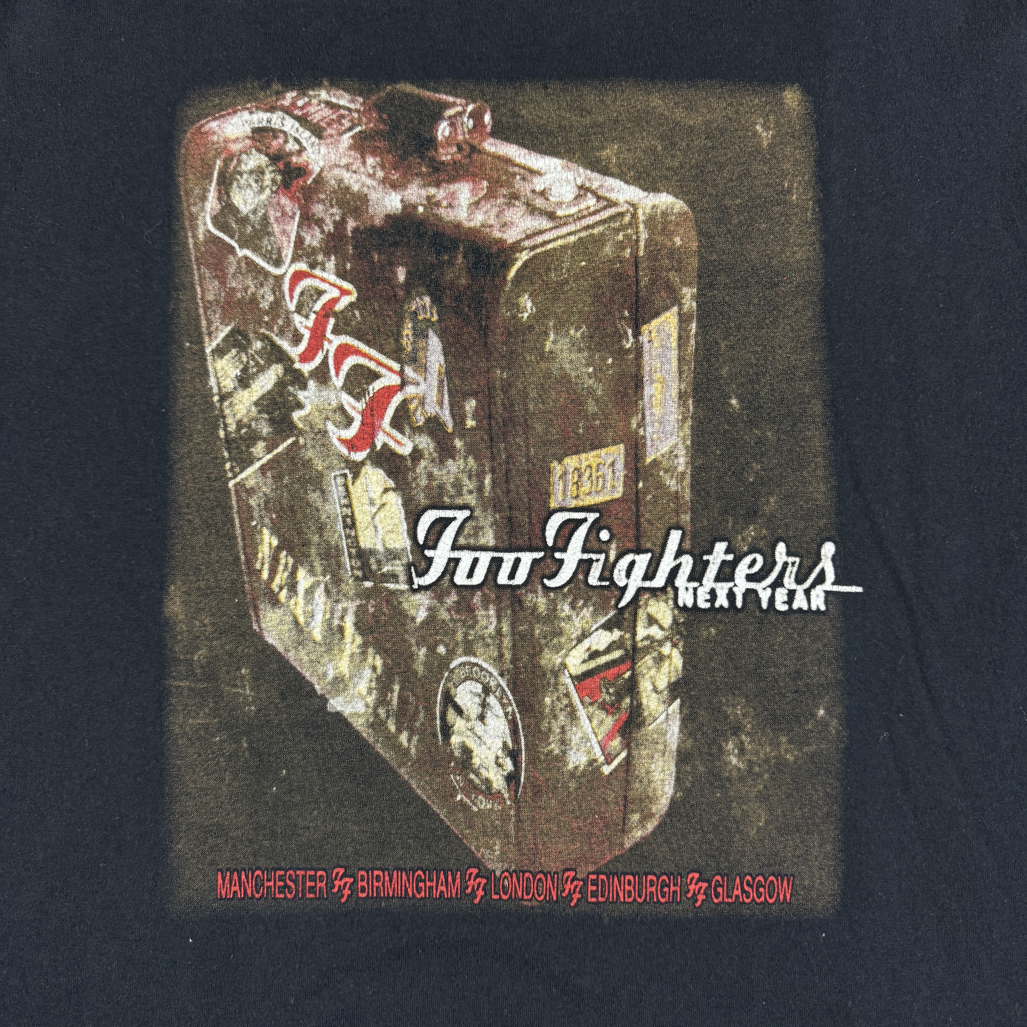 Band Tees Vintage 2001 Foo Fighters Parking Lot Boot Longsleeve Size US L / EU 52-54 / 3 - 4 Thumbnail