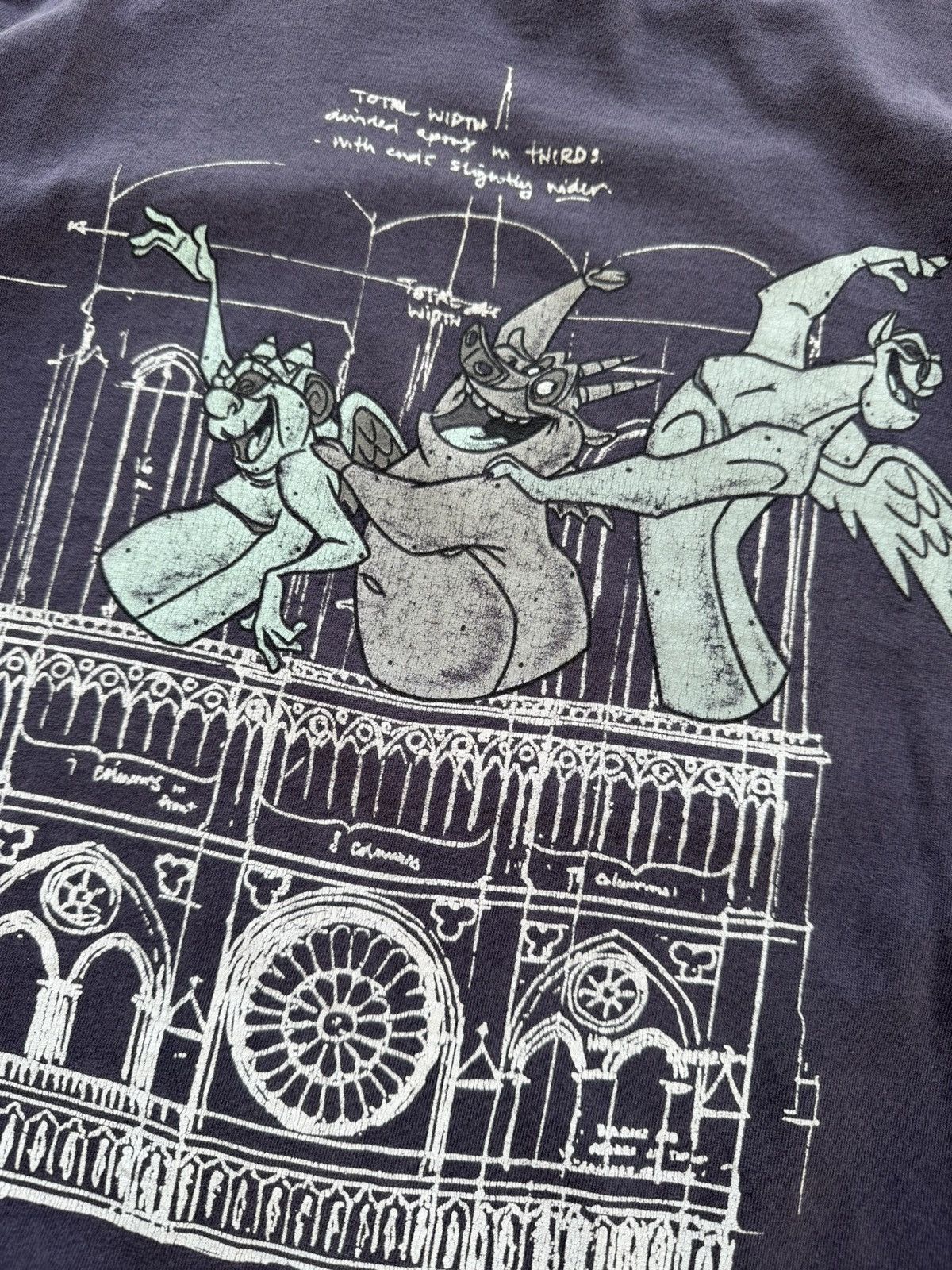 Vintage Vintage 90’s Disney The Hunchback Of Notre Dame Movie Tee Size US L / EU 52-54 / 3 - 3 Thumbnail