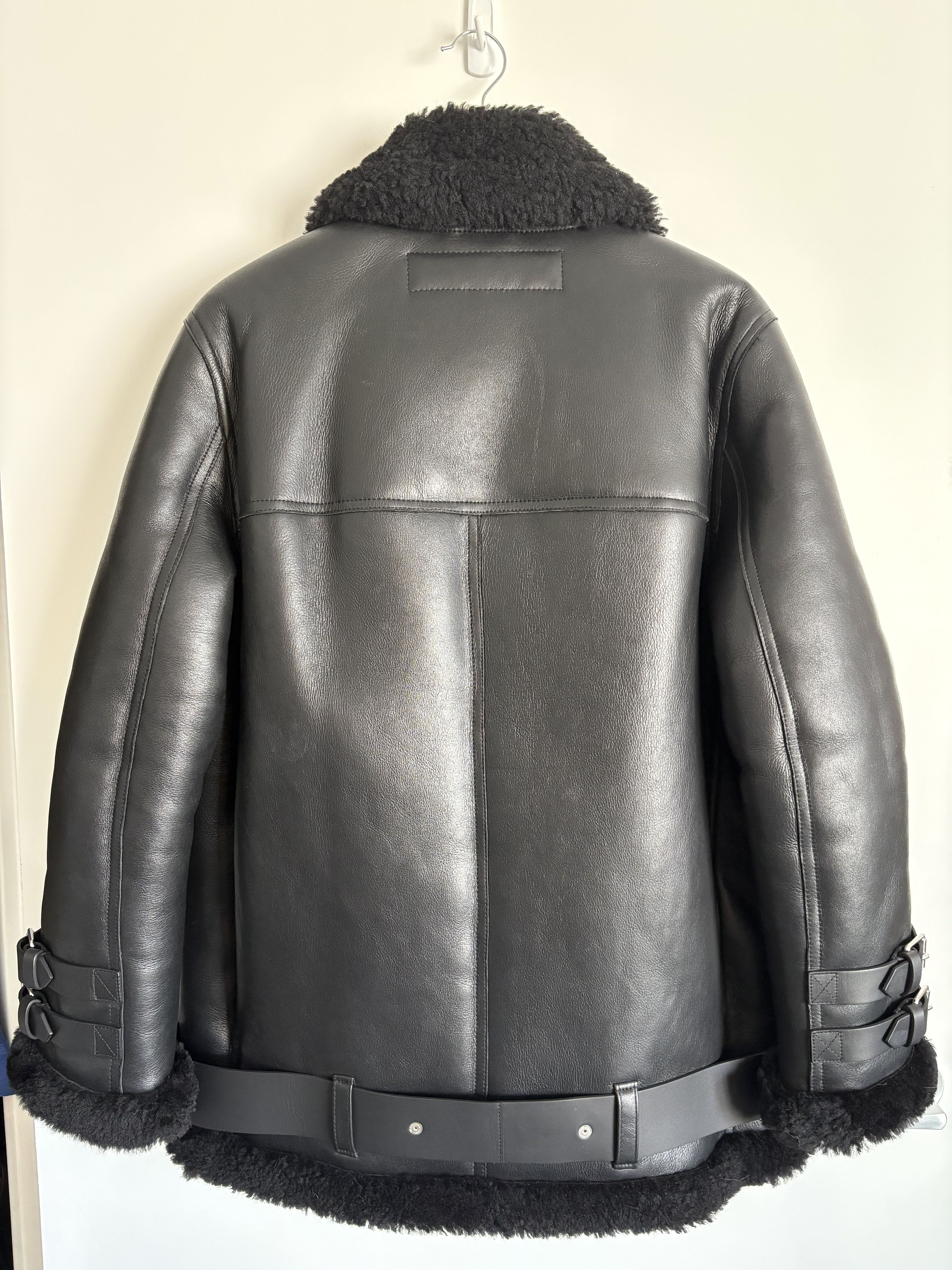 Acne Studios Acne Studios Velocite Leather Shearling Jacket Size XS / US 0-2 / IT 36-38 - 4 Thumbnail