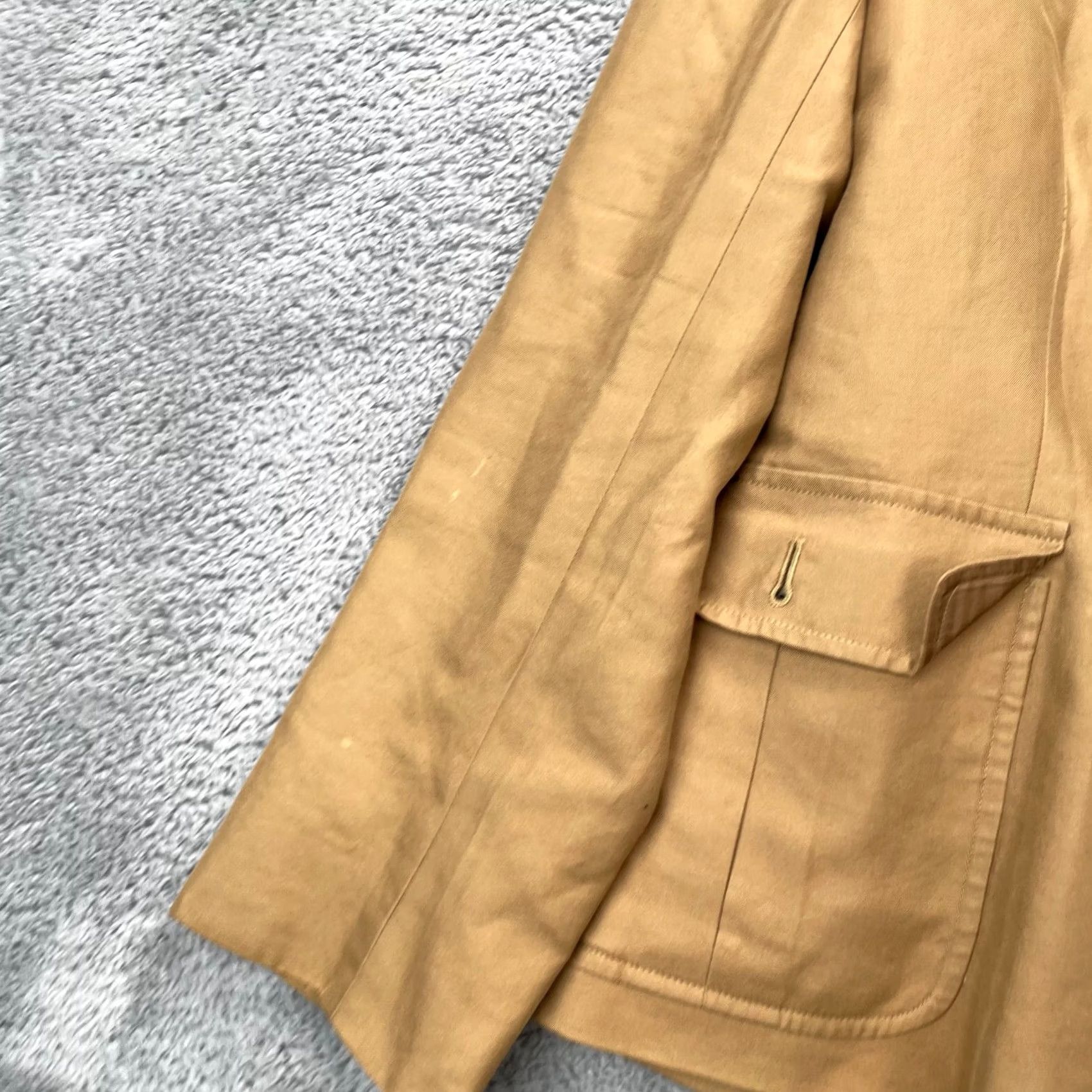 Ralph Lauren Lauren Ralph Lauren Jacket Womens 12 Brown Blazer Coat Cotton Single Breasted Notch Lapel Regular Size 12 Womens Brown Jacket Men? Women? Size XL / US 12-14 / IT 48-50 - 3 Thumbnail