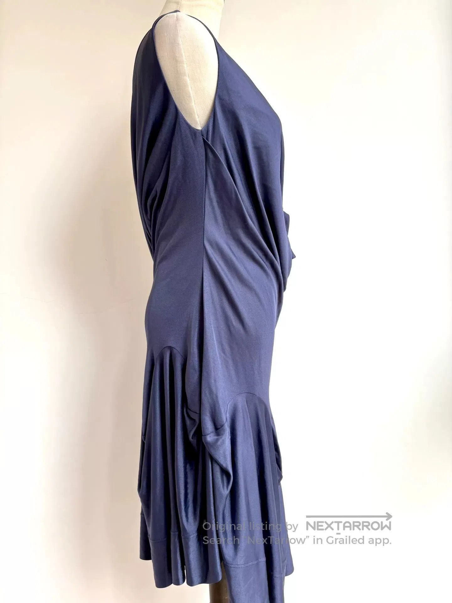 Vivienne Westwood Vivienne Westwood Blue Irregular Sleeveless Dress. Size XS / US 0-2 / IT 36-38 - 4 Thumbnail