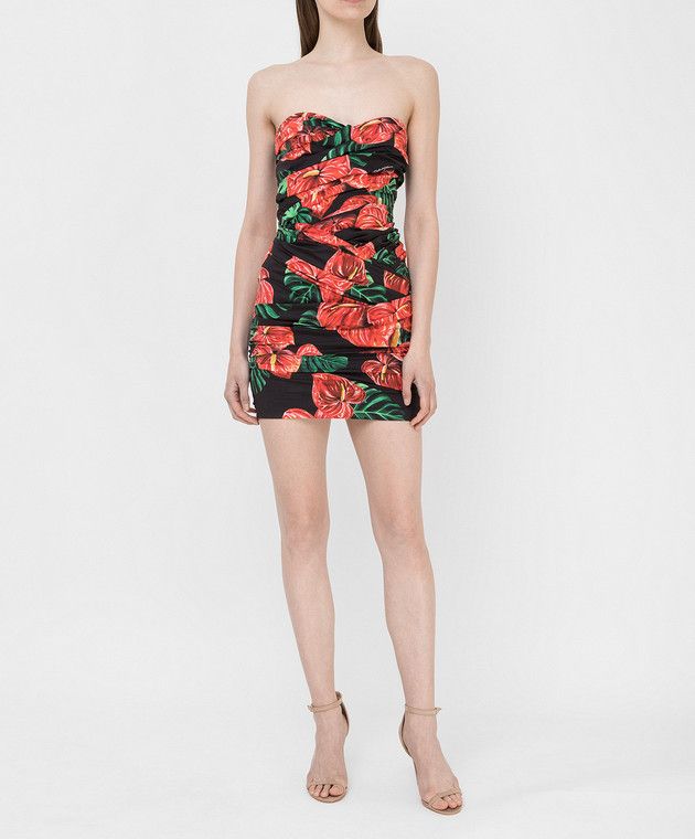 Dolce & Gabbana o1y0825 Mini Dress in Multicolor Size XS / US 0-2 / IT 36-38 - 5 Thumbnail