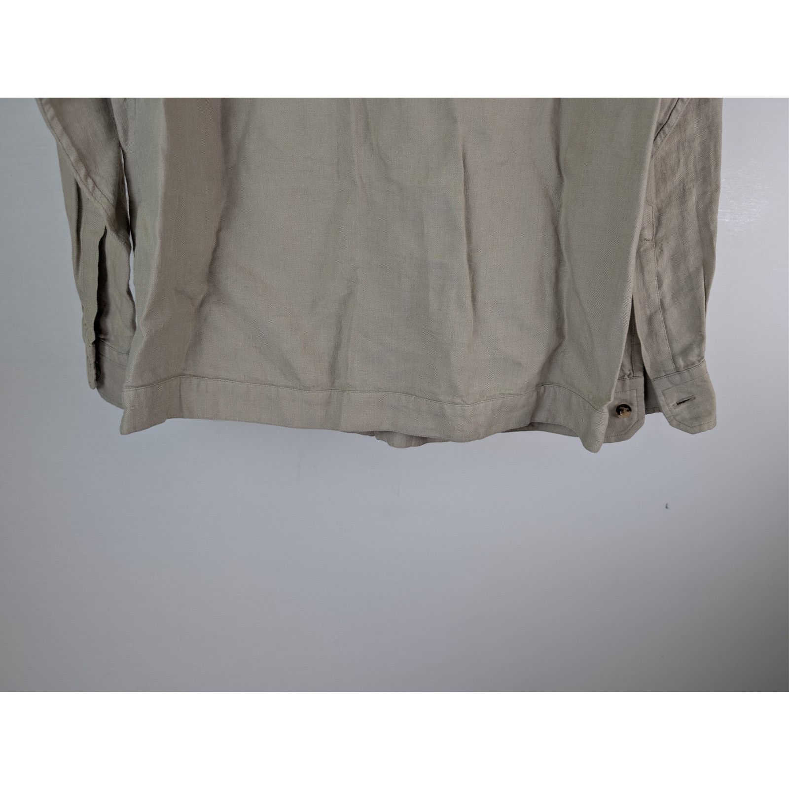 Boglioli o1rshd1 CC20 Button up Shirt with herringbone pattern Beige Size US S / EU 44-46 / 1 - 12 Thumbnail