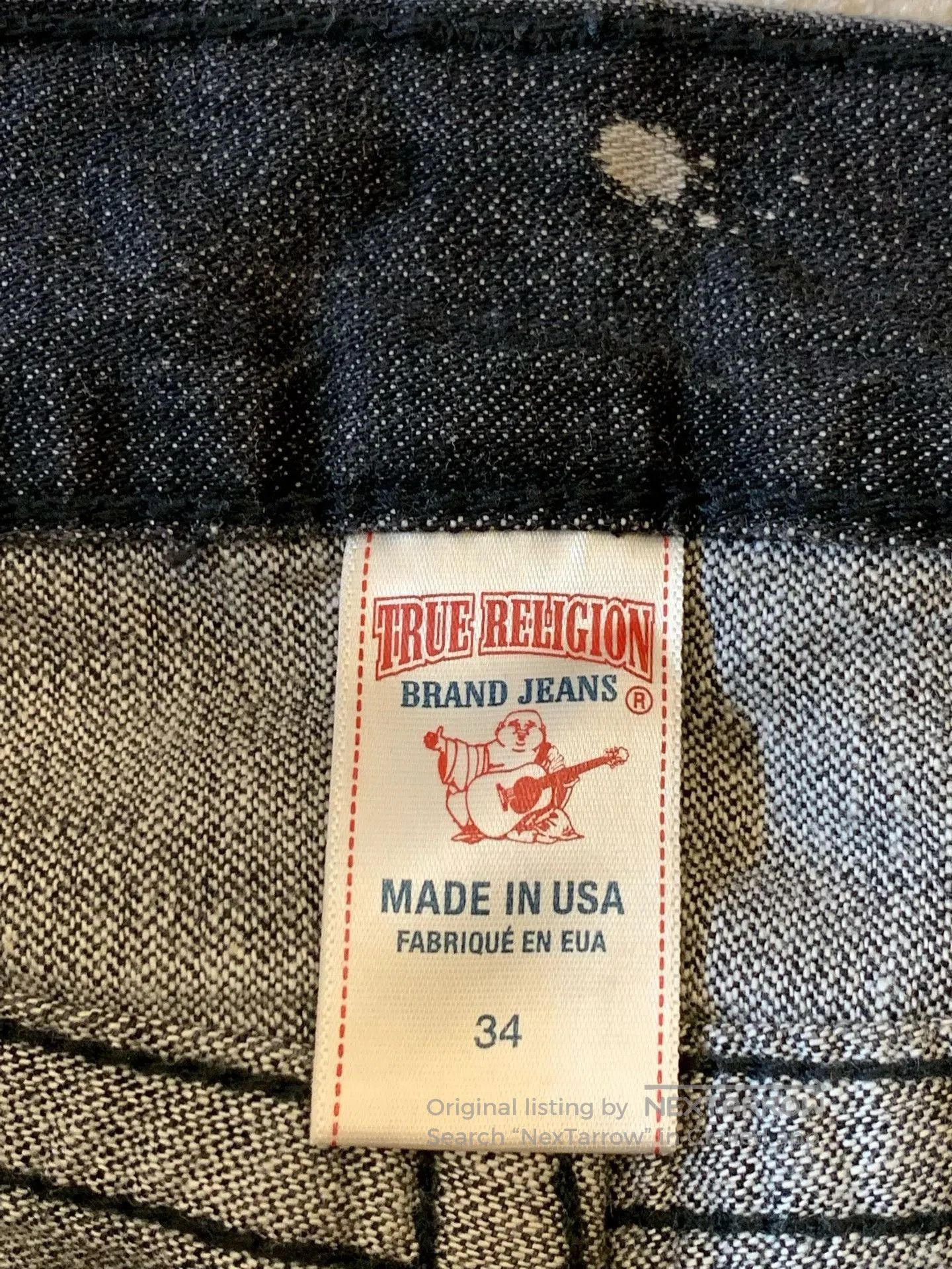 True Religion True Religion Ricky Distressed Jeans. Size US 34 / EU 50 - 3 Thumbnail