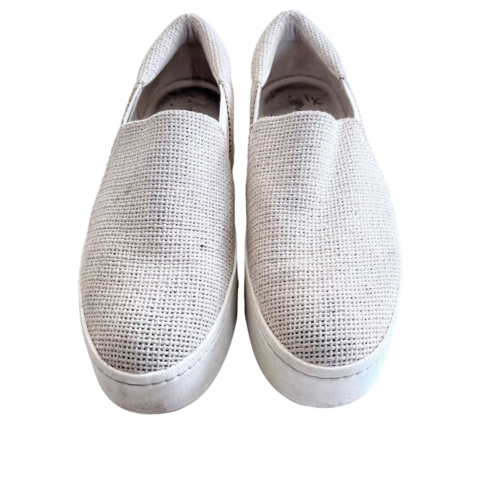 Vince Vince Warren Platform Slip-on Sneakers Beige Linen Size 6.5 Size US 6.5 / IT 36.5 - 1 Thumbnail