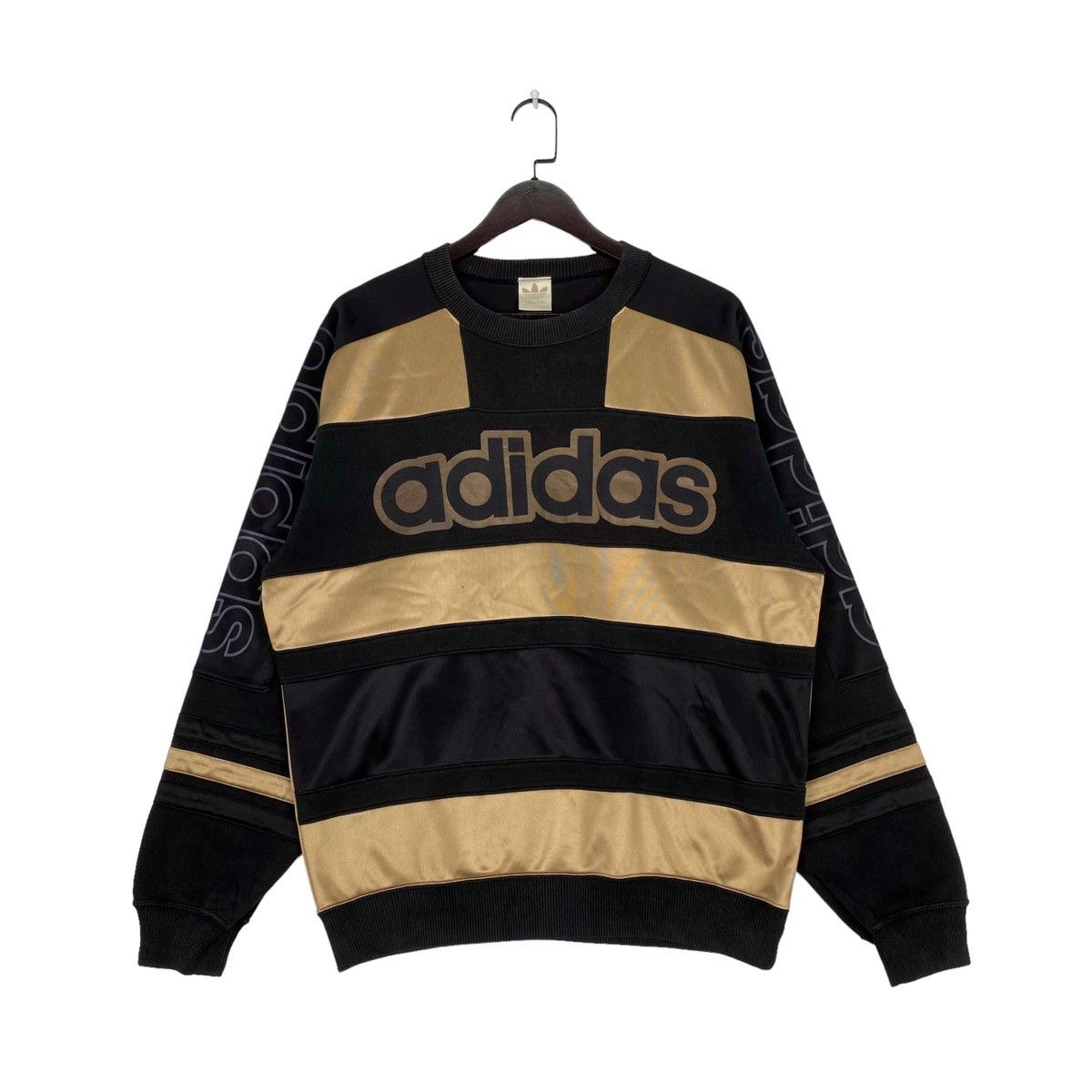 Adidas × RUN DMC × Vintage Vintage 90s Adidas Sweatshirt Crewneck Size US L / EU 52-54 / 3 - 1 Thumbnail